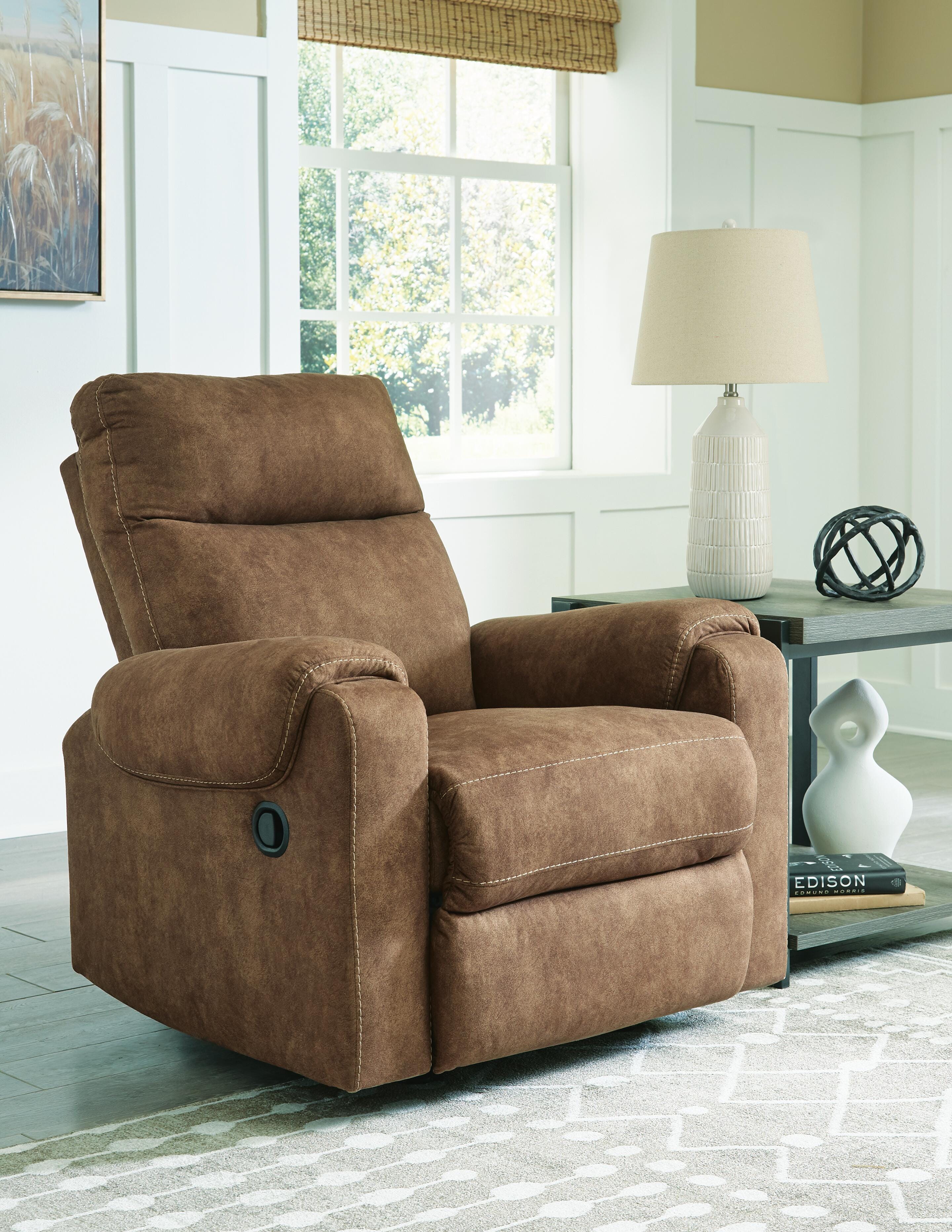 Dar Furniture - Ashley Furniture - Edenwold Recliner - Rocker Recliner / Brindle - 1380525