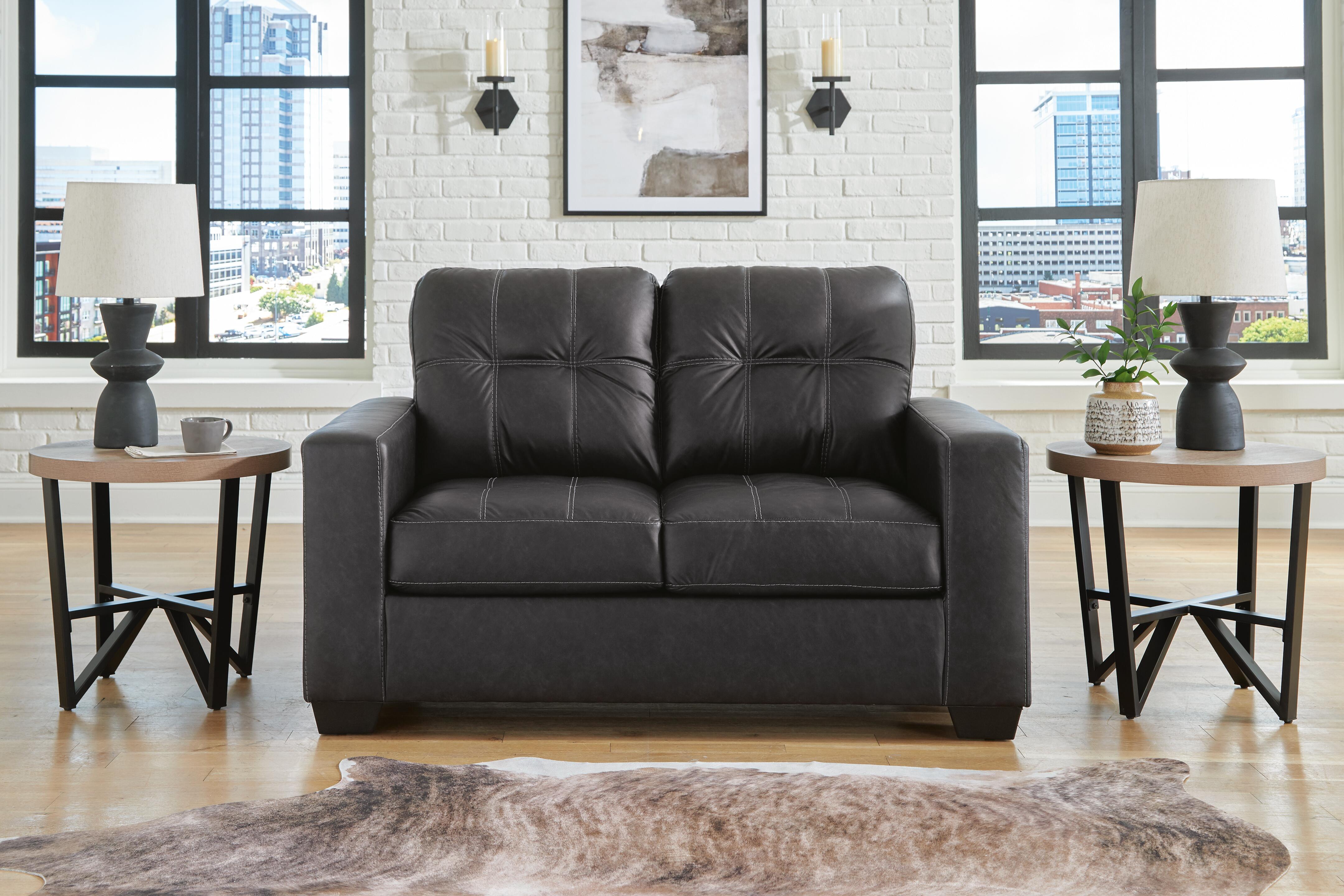 Dar Furniture - Ashley Furniture - Barlin Mills Loveseat - Loveseat / Carbon - 1700435