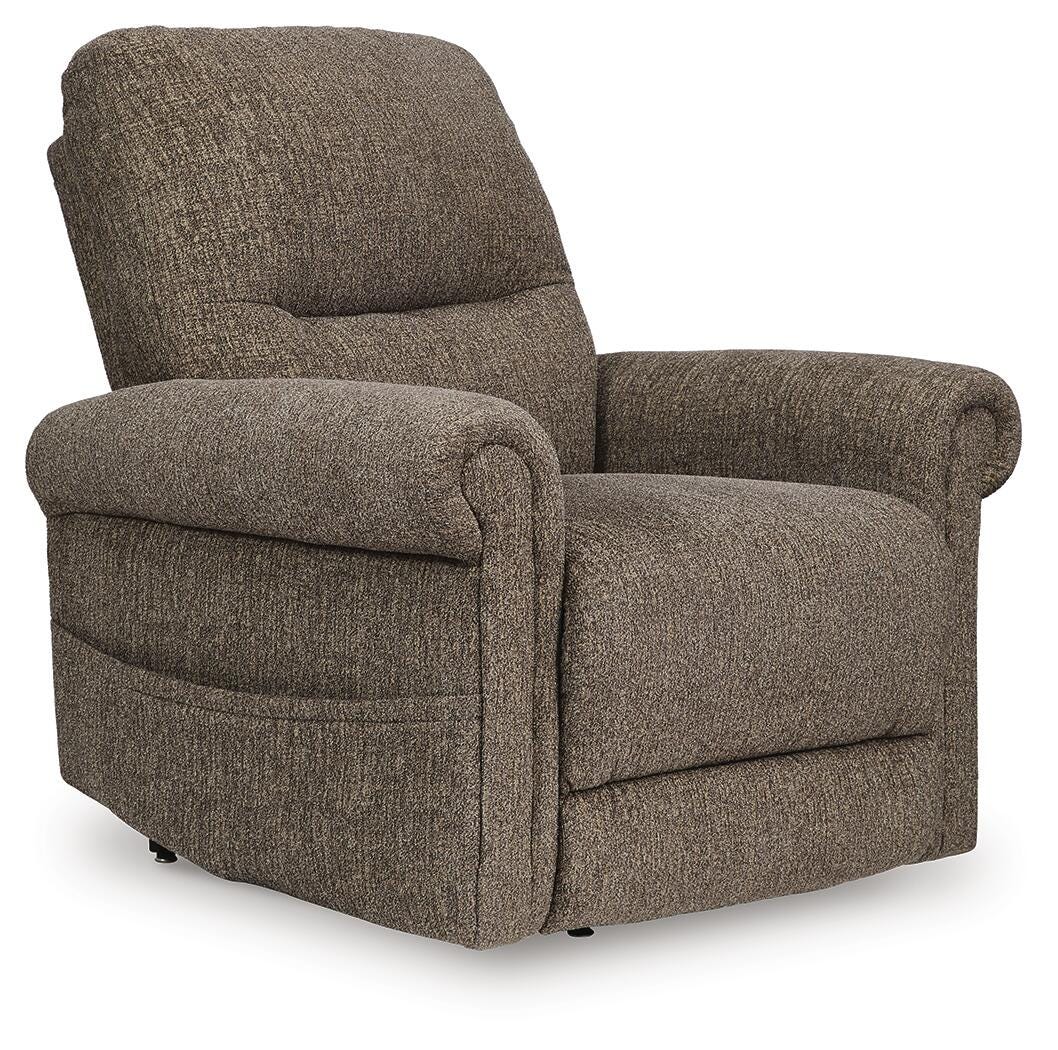 Dar Furniture - Ashley Furniture - Aureta Power Lift Recliner - Power Lift Recliner / Earth - 1790212