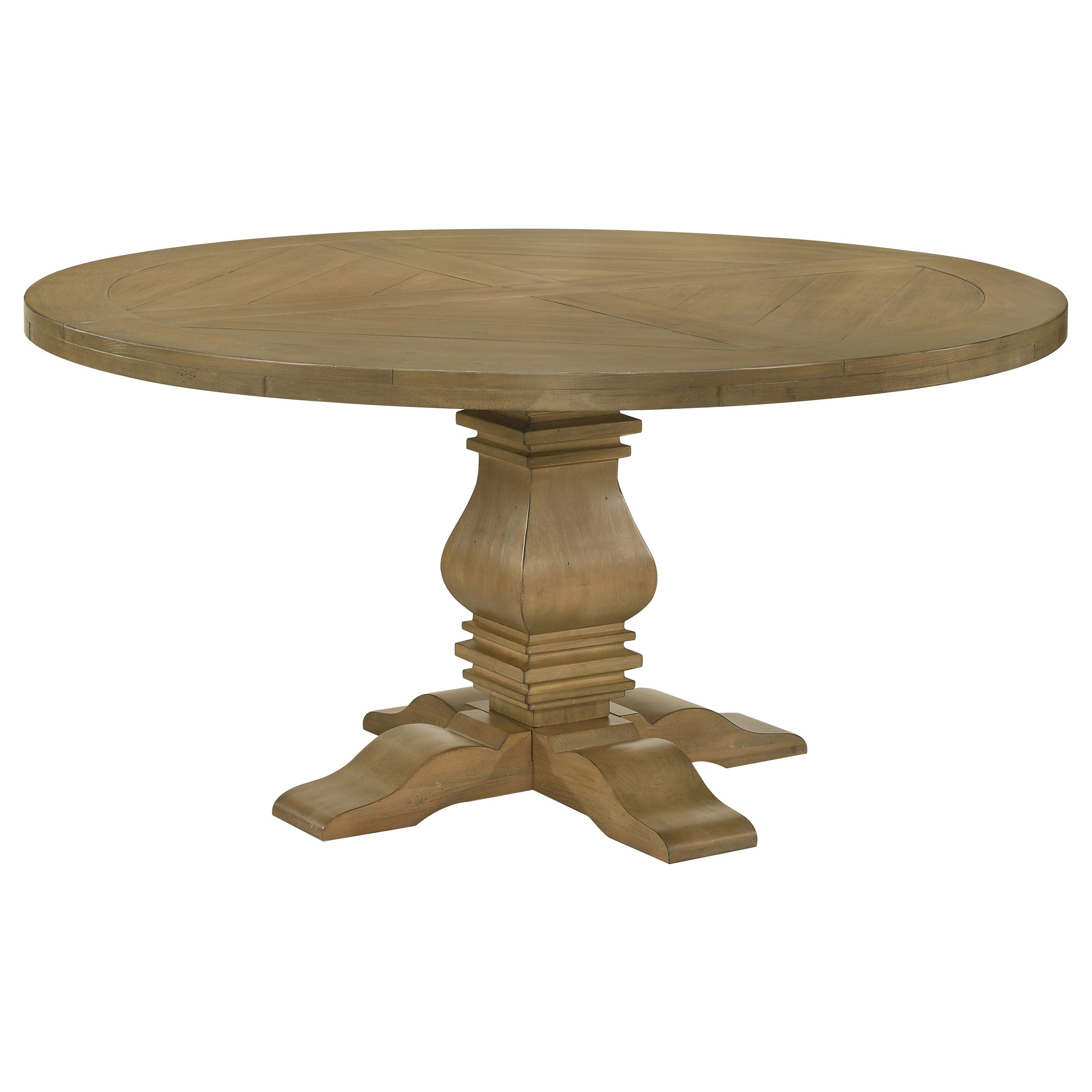 Dar Furniture - Coaster - Florence Round 60-inch Wood Dining Table Rustic Honey - 180200