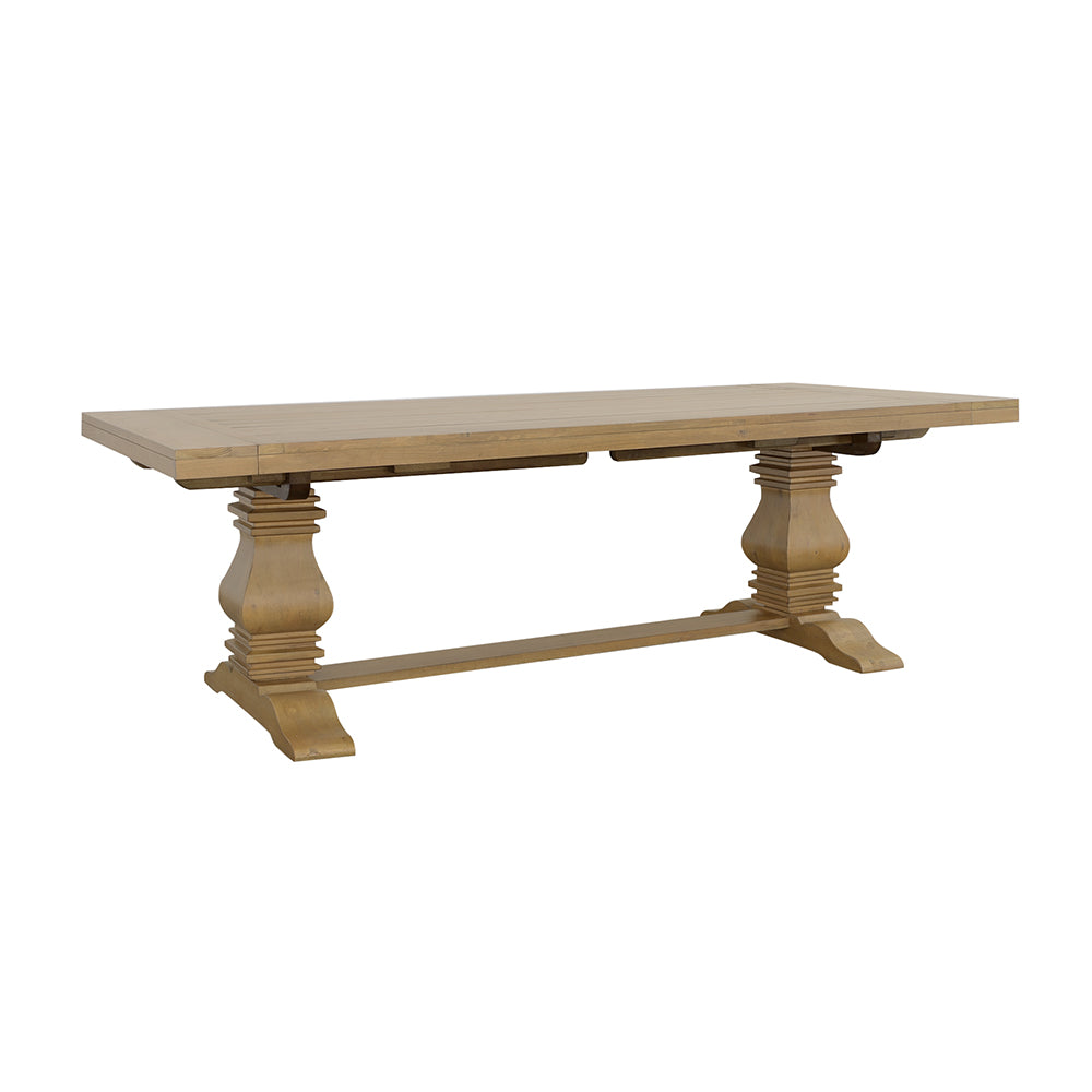 Dar Furniture - Coaster - Florence 126-inch Extension Dining Table Rustic Honey - 180201