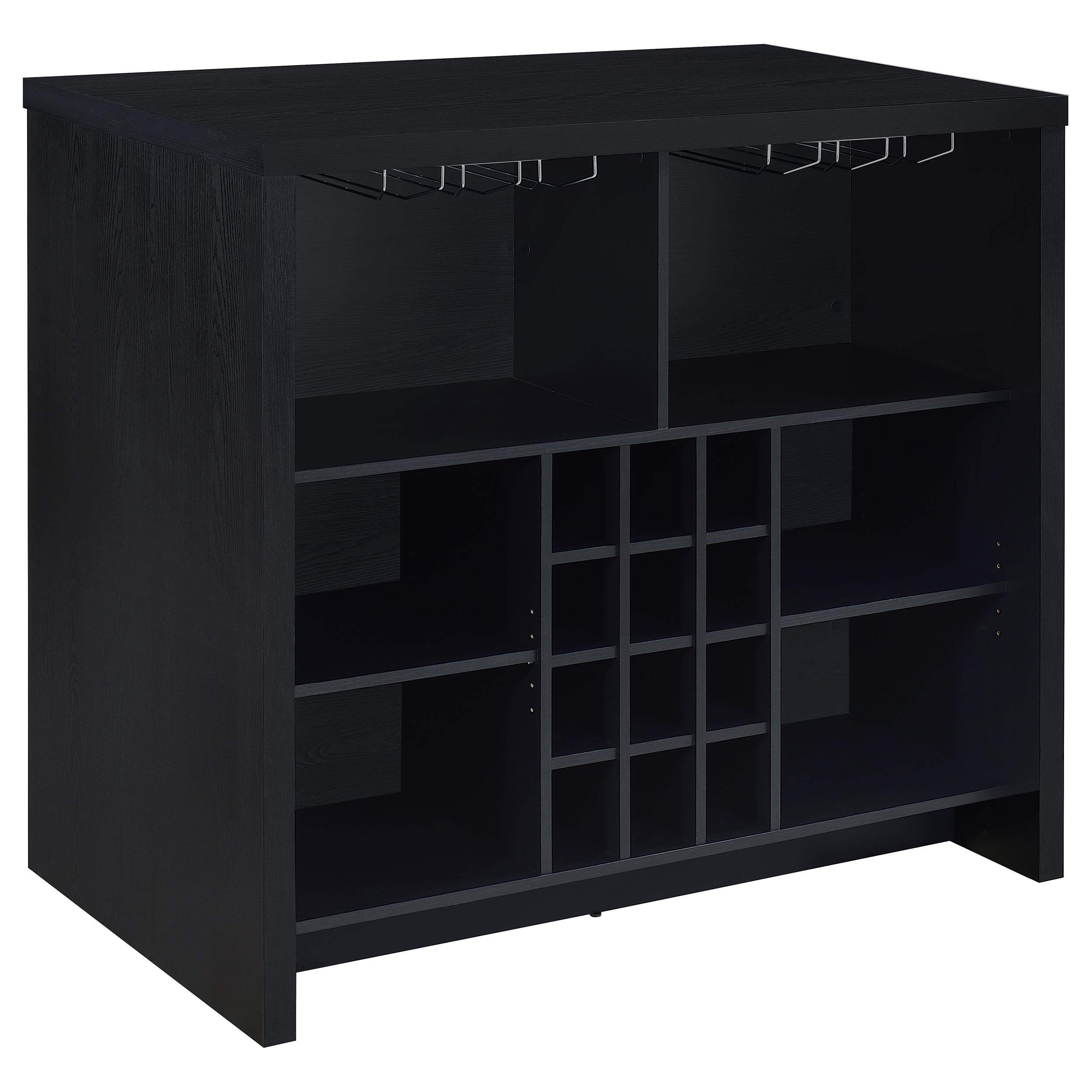 Dar Furniture - Coaster - Topanga Engineered Wood Freestanding Home Bar Black - 182784