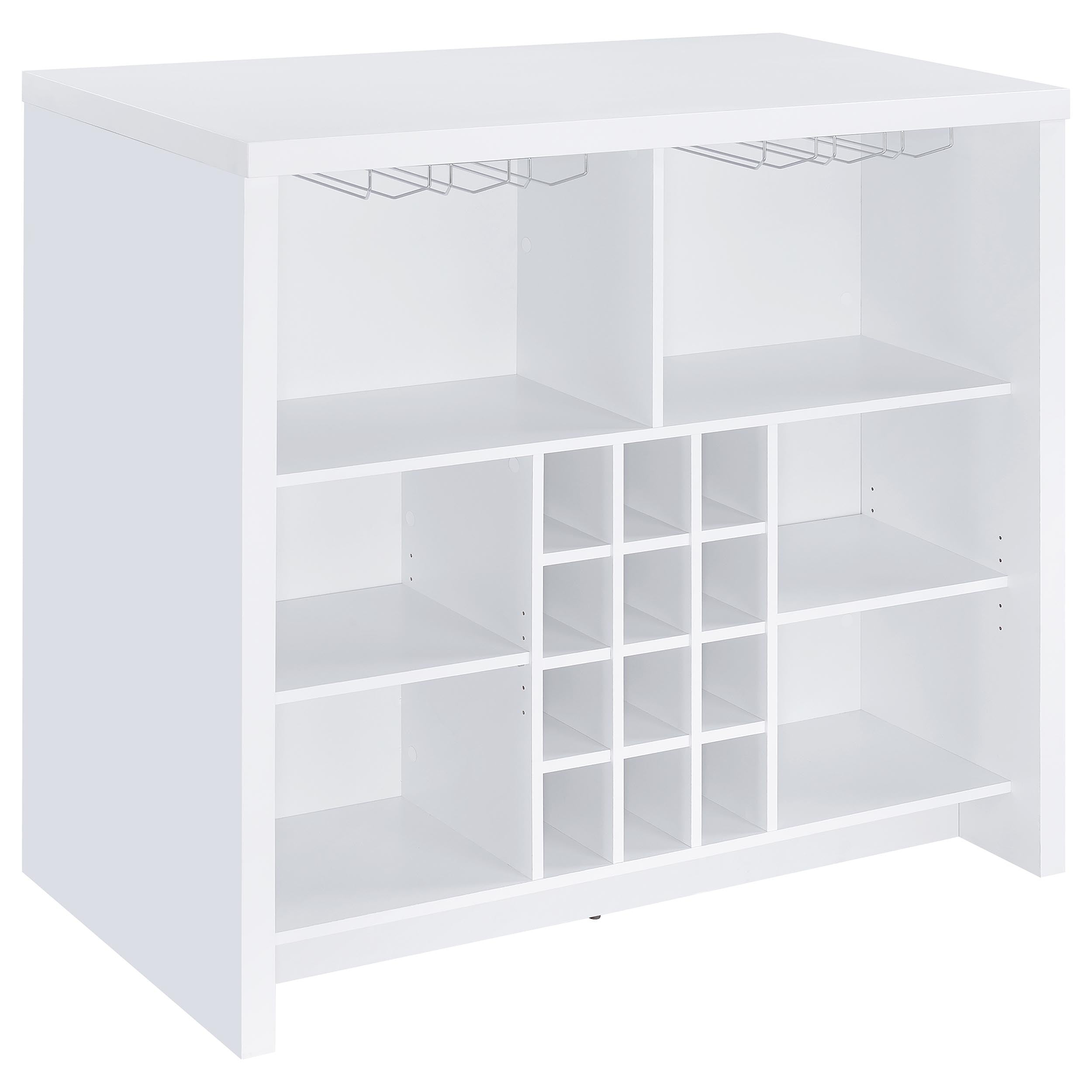 Dar Furniture - Coaster - Topanga Engineered Wood Freestanding Home Bar White - 182786