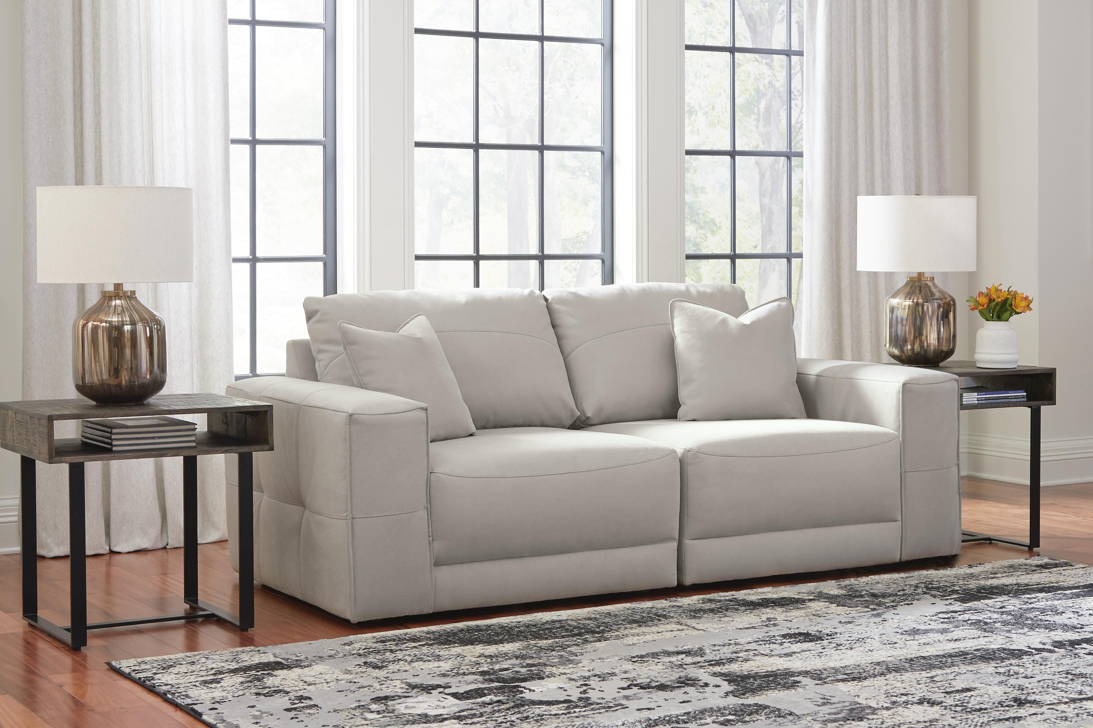 Dar Furniture - Ashley Furniture - Next-Gen Gaucho 2-Piece Sectional Loveseat - RAF 2-Piece Sectional Loveseat / Gray - 18304S3