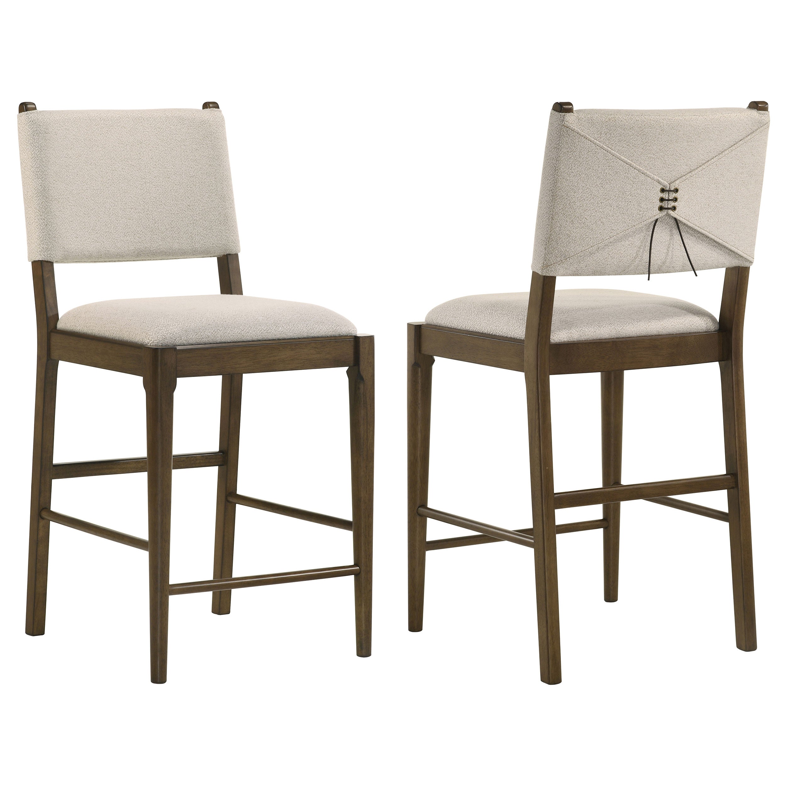 Dar Furniture - Coaster - Ottowa Upholstered Counter Side Chair Brown (Set of 2) - 193669