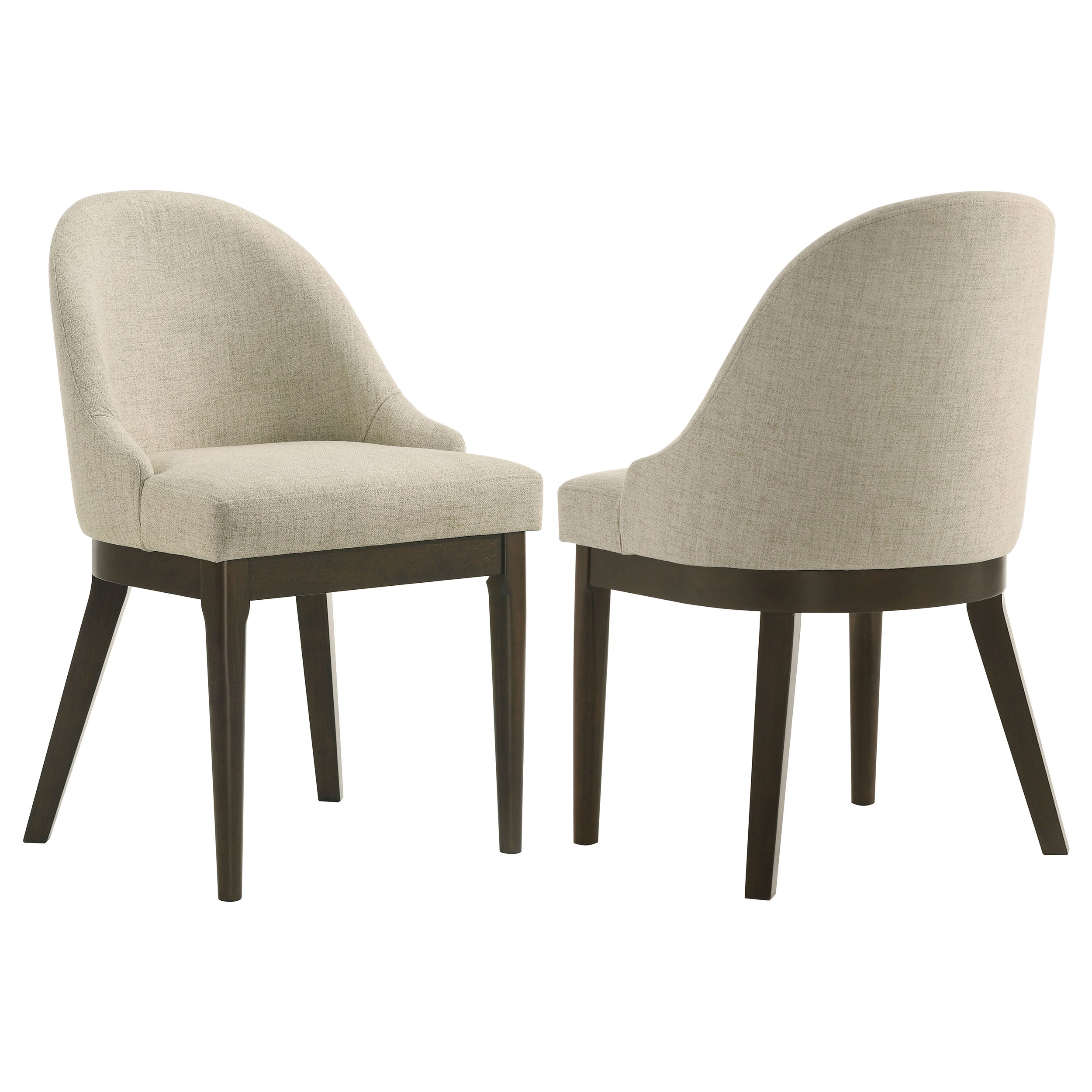 Dar Furniture - Coaster - Reseda Upholstered Dining Side Chair Beige (Set of 2) - 193672