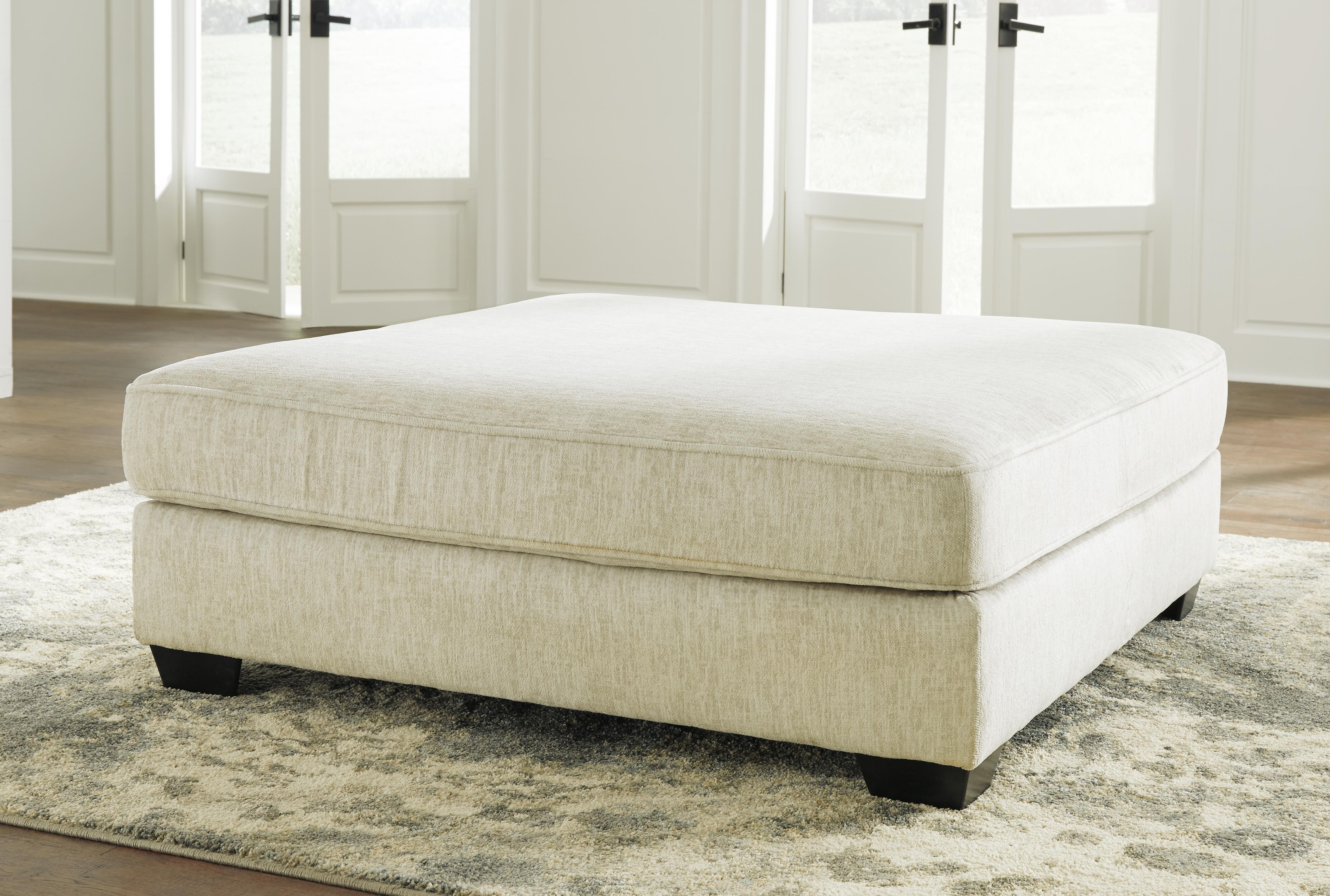 Dar Furniture - Ashley Furniture - Rawcliffe Oversized Accent Ottoman - Oversized Accent Ottoman / Parchment - 1960408
