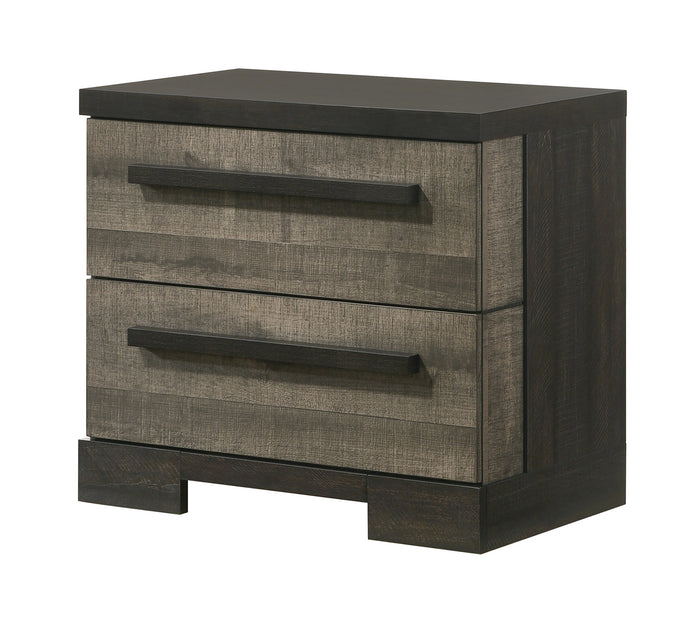 Crown Mark Furniture Remington 2 Drawer Nightstand In Brown