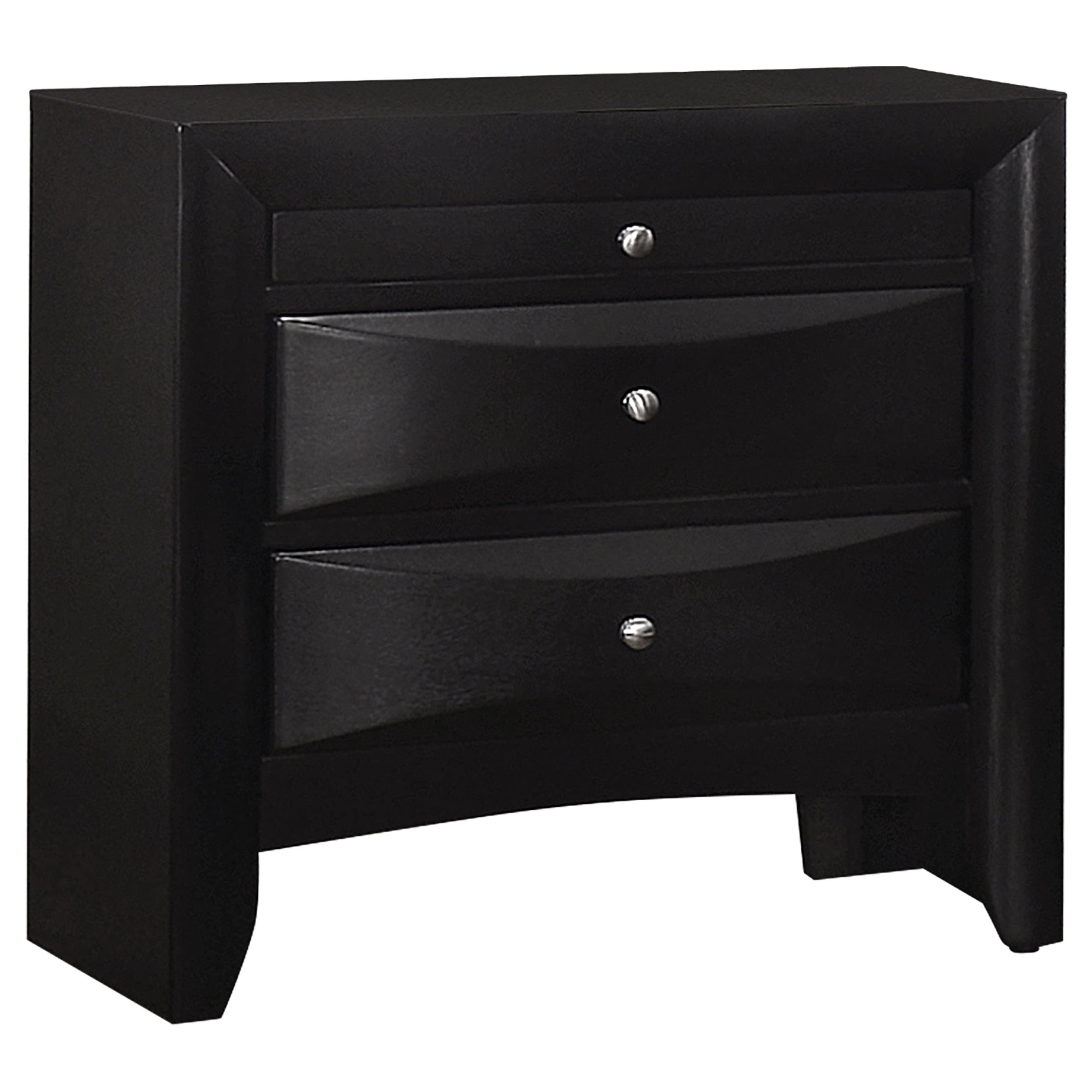 Dar Furniture - Coaster - Briana 2-drawer Nightstand Black - 200702