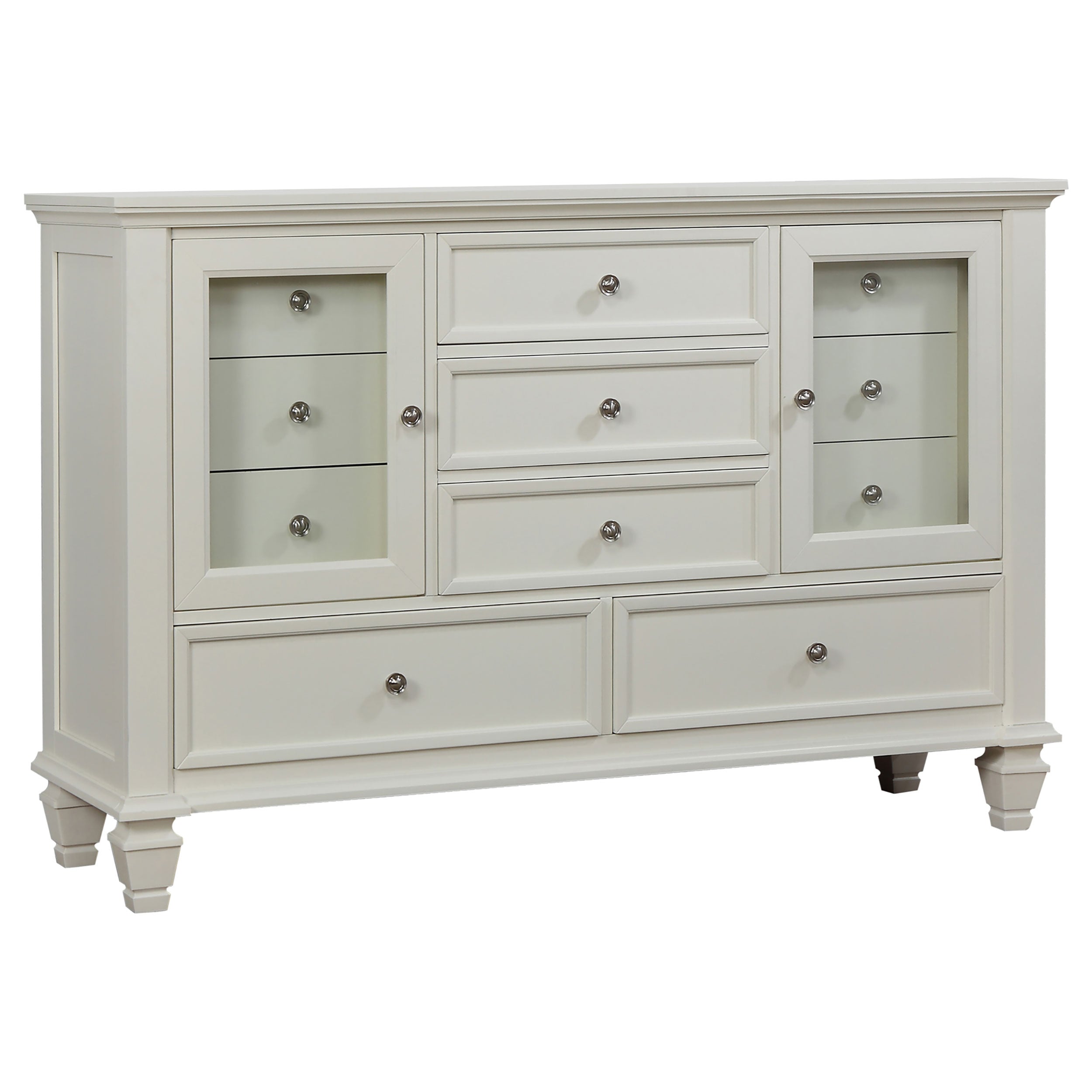 Dar Furniture - Coaster - Sandy Beach 11-drawer Dresser Cream White - 201303