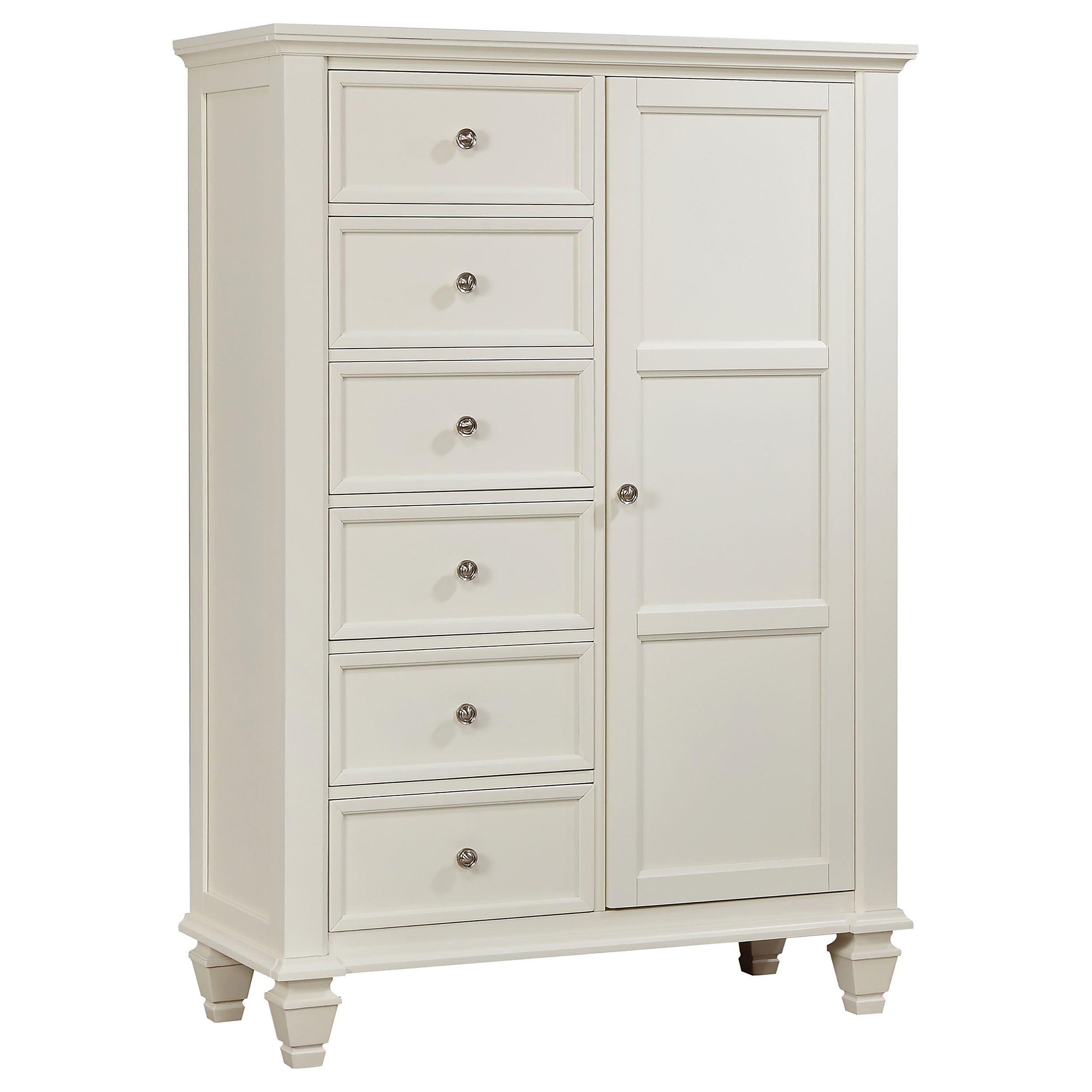 Dar Furniture - Coaster - Sandy Beach 8-drawer Door Chest Cream White - 201308