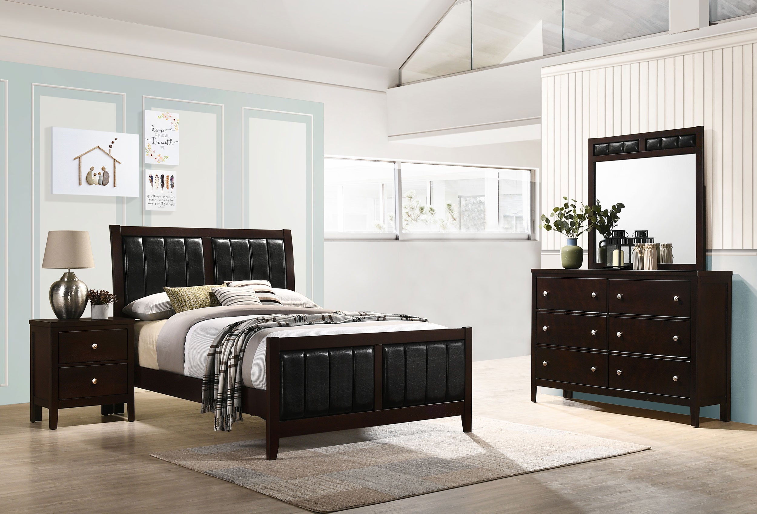 Dar Furniture - Coaster - Carlton 4-piece Full Bedroom Set Cappuccino - 202091F-S4