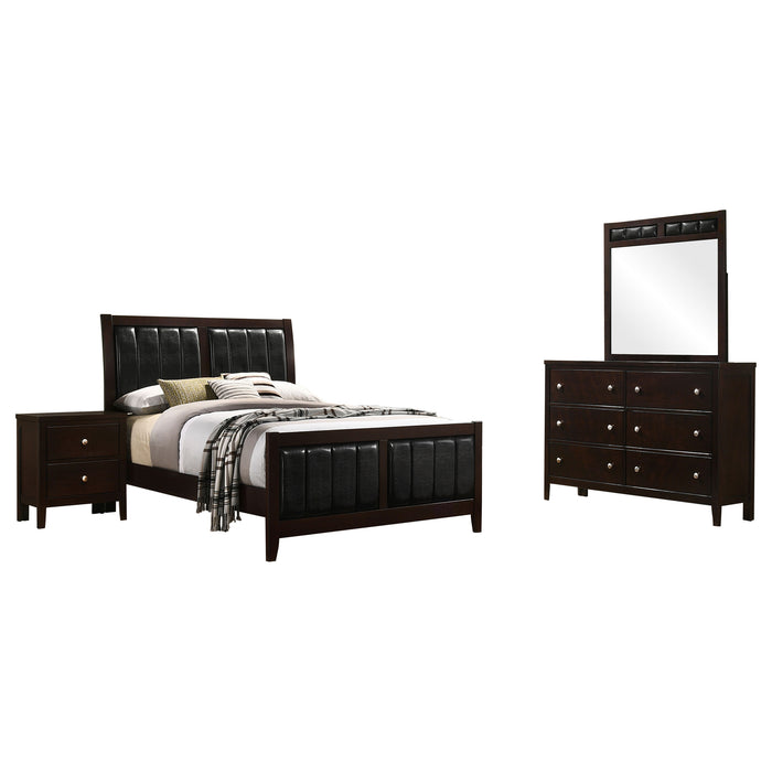 Carlton 4-piece Full Bedroom Set Cappuccino