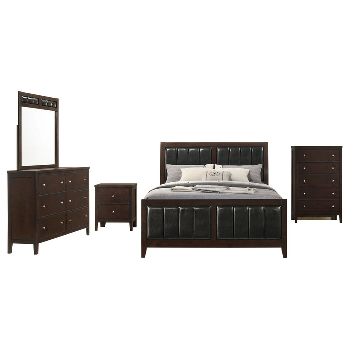 Carlton 5-piece Queen Bedroom Set Cappuccino