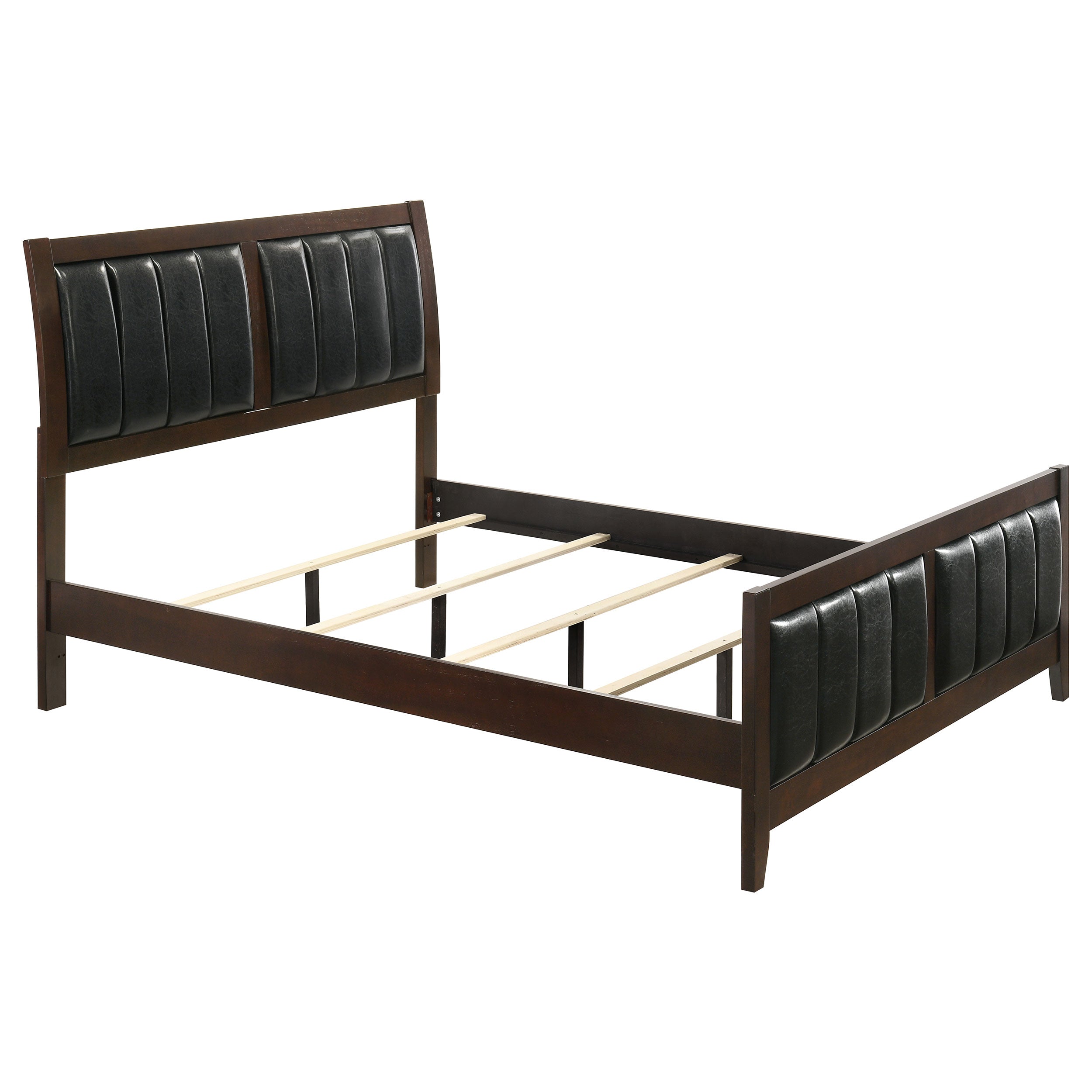 Dar Furniture - Coaster - Carlton Wood Queen Panel Bed Cappuccino - 202091Q