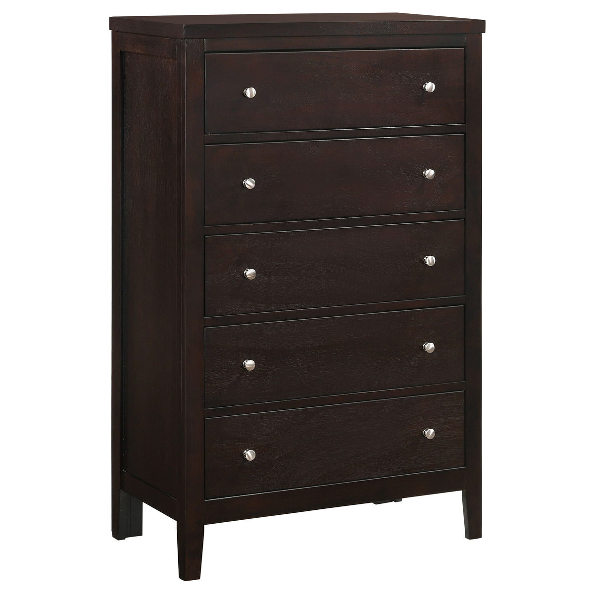 Dar Furniture - Coaster - Carlton 5-drawer Bedroom Chest Cappuccino - 202095