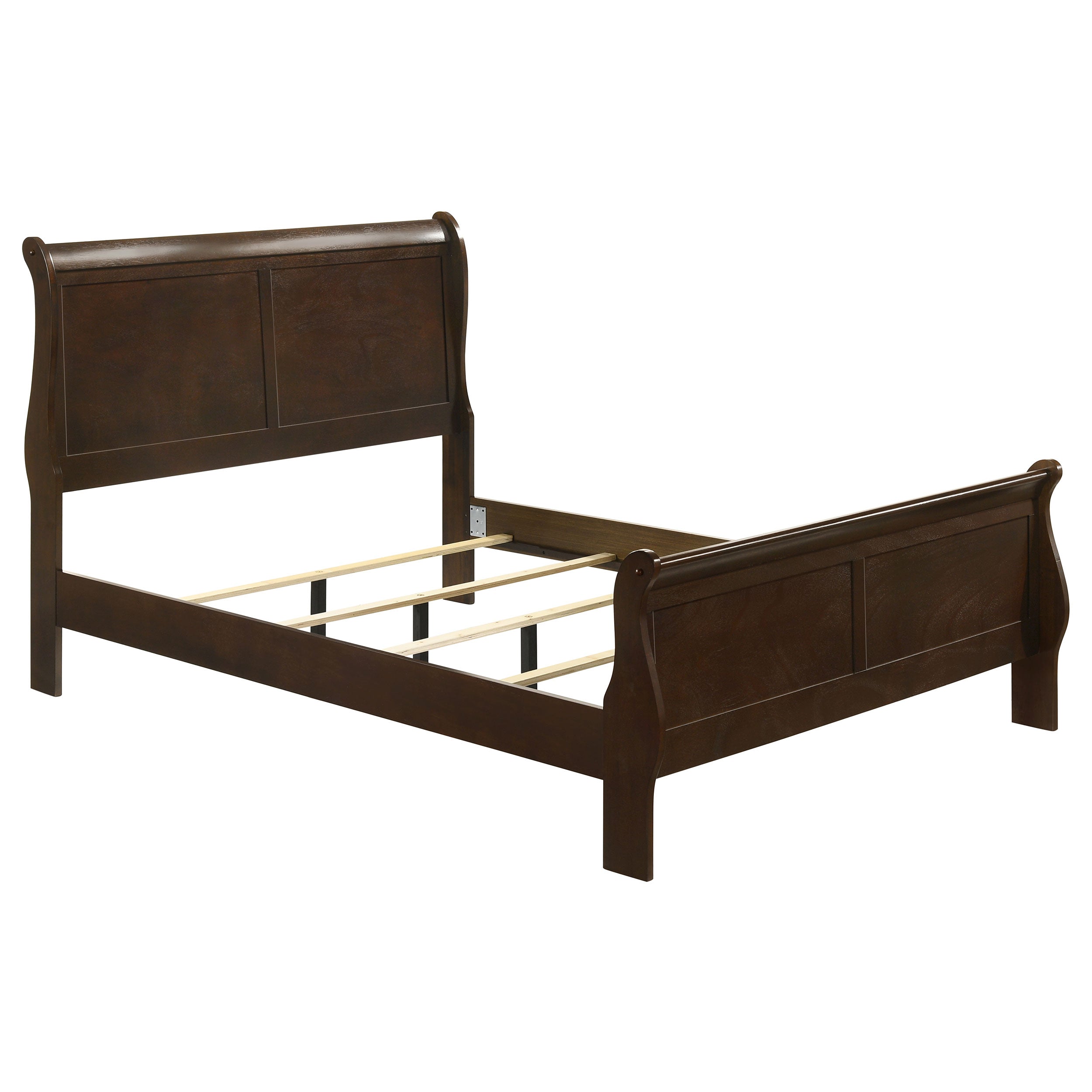 Dar Furniture - Coaster - Louis Philippe Wood Full Sleigh Bed Cappuccino - 202411F