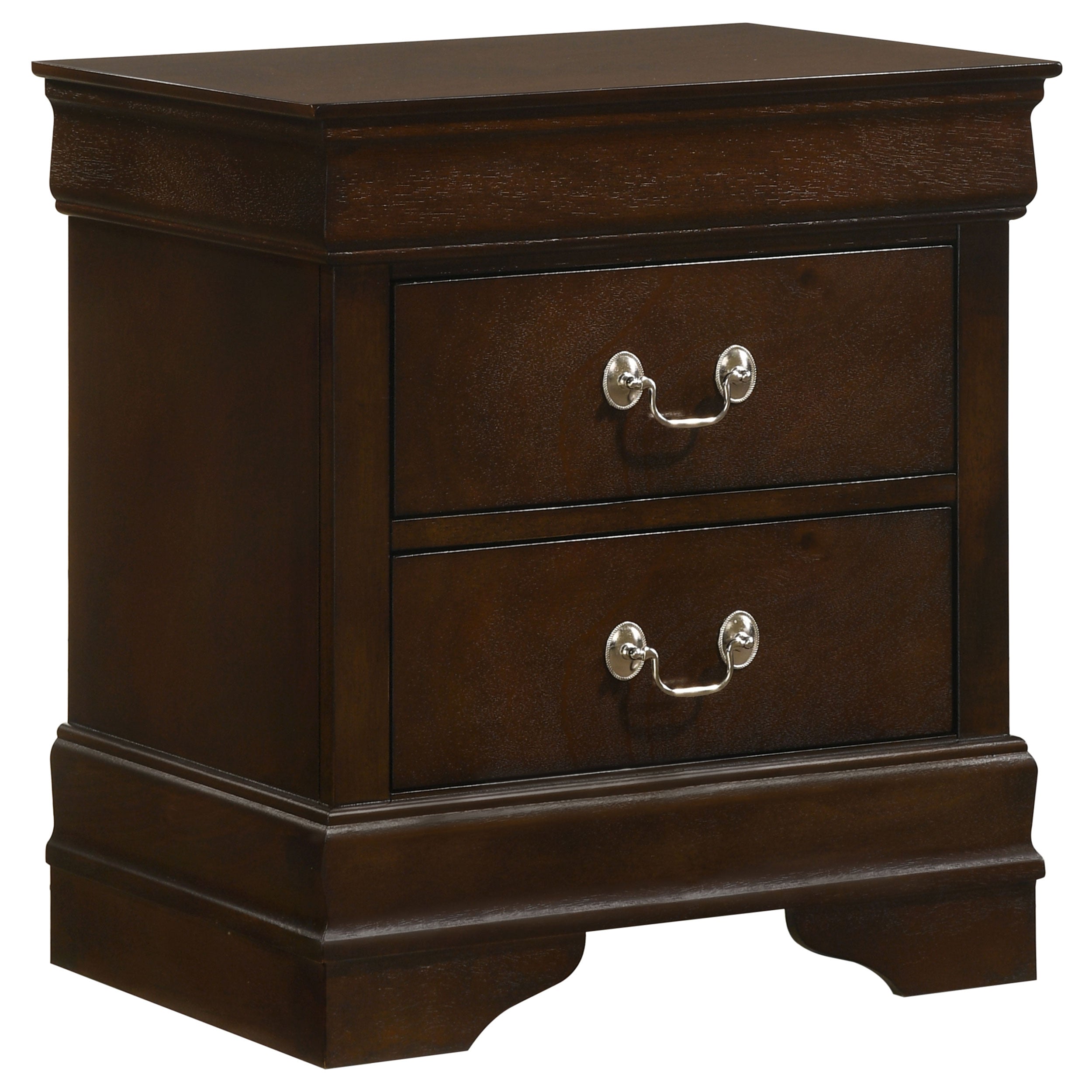 Dar Furniture - Coaster - Louis Philippe 2-drawer Nightstand Cappuccino - 202412