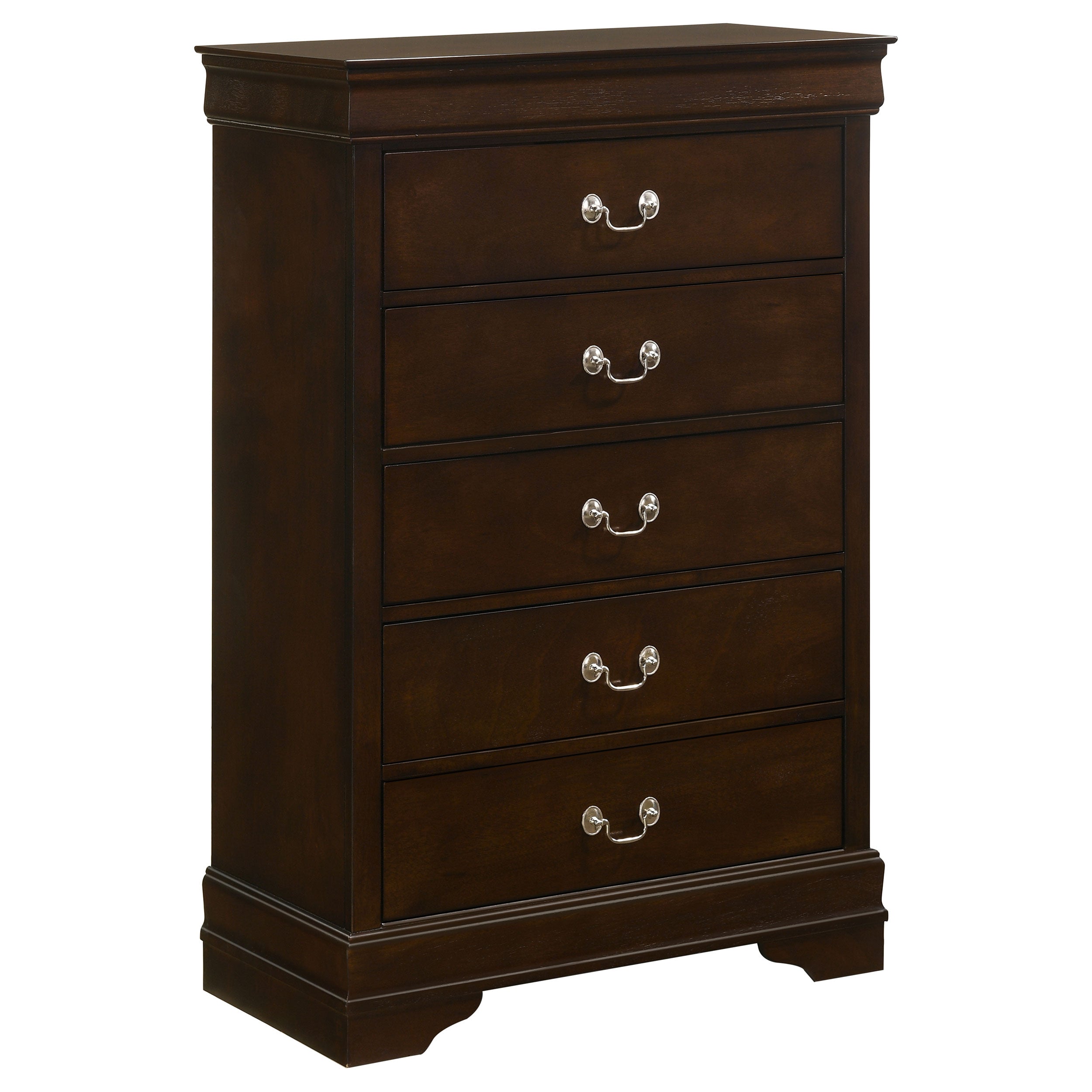 Dar Furniture - Coaster - Louis Philippe 5-drawer Bedroom Chest Cappuccino - 202415