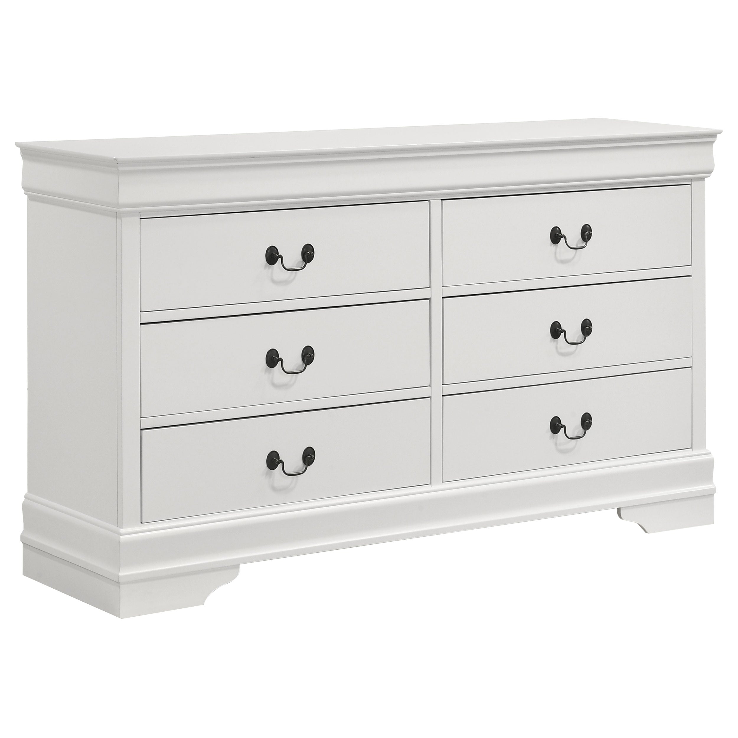 Dar Furniture - Coaster - Louis Philippe 6-drawer Dresser White - 202443