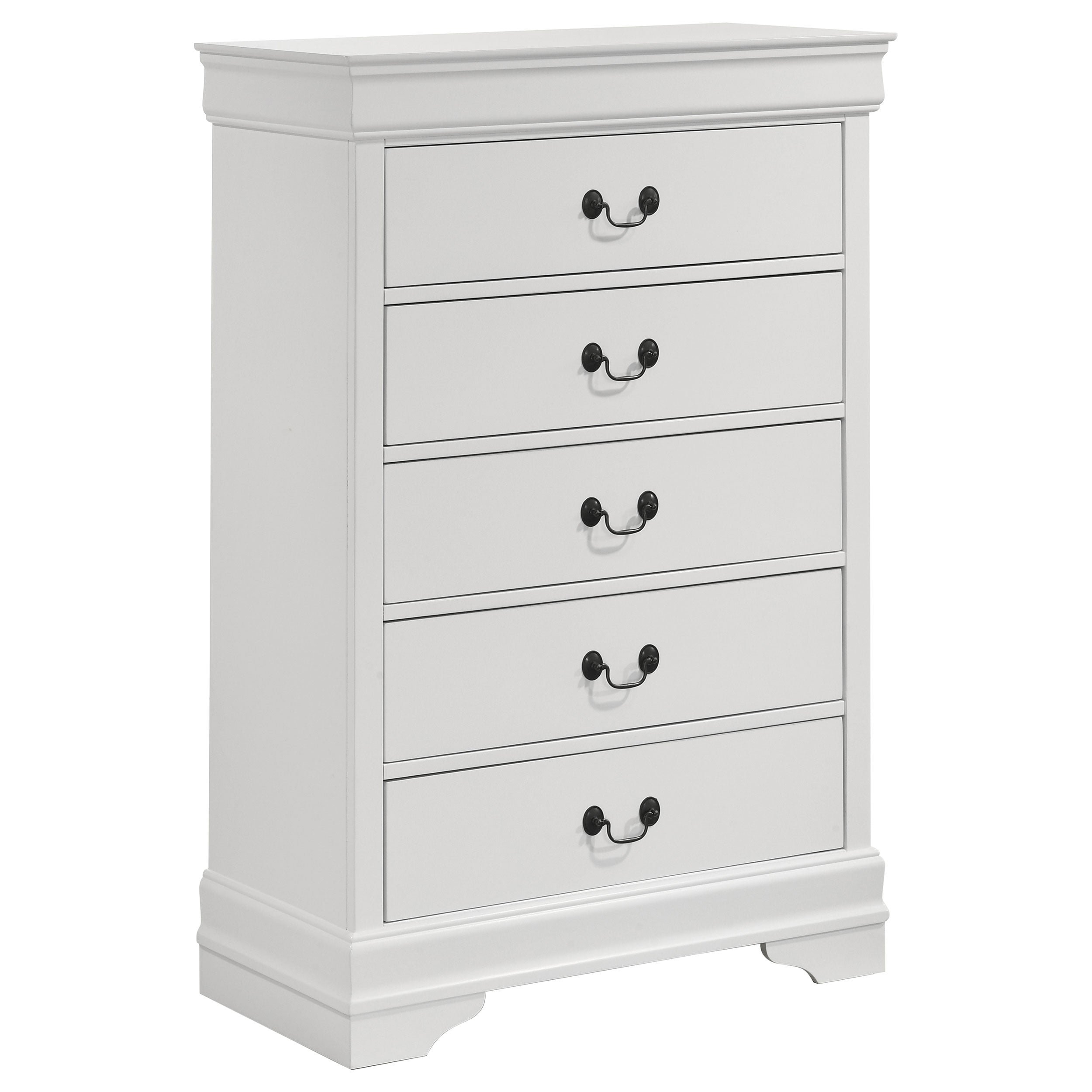 Dar Furniture - Coaster - Louis Philippe 5-drawer Bedroom Chest White - 202445