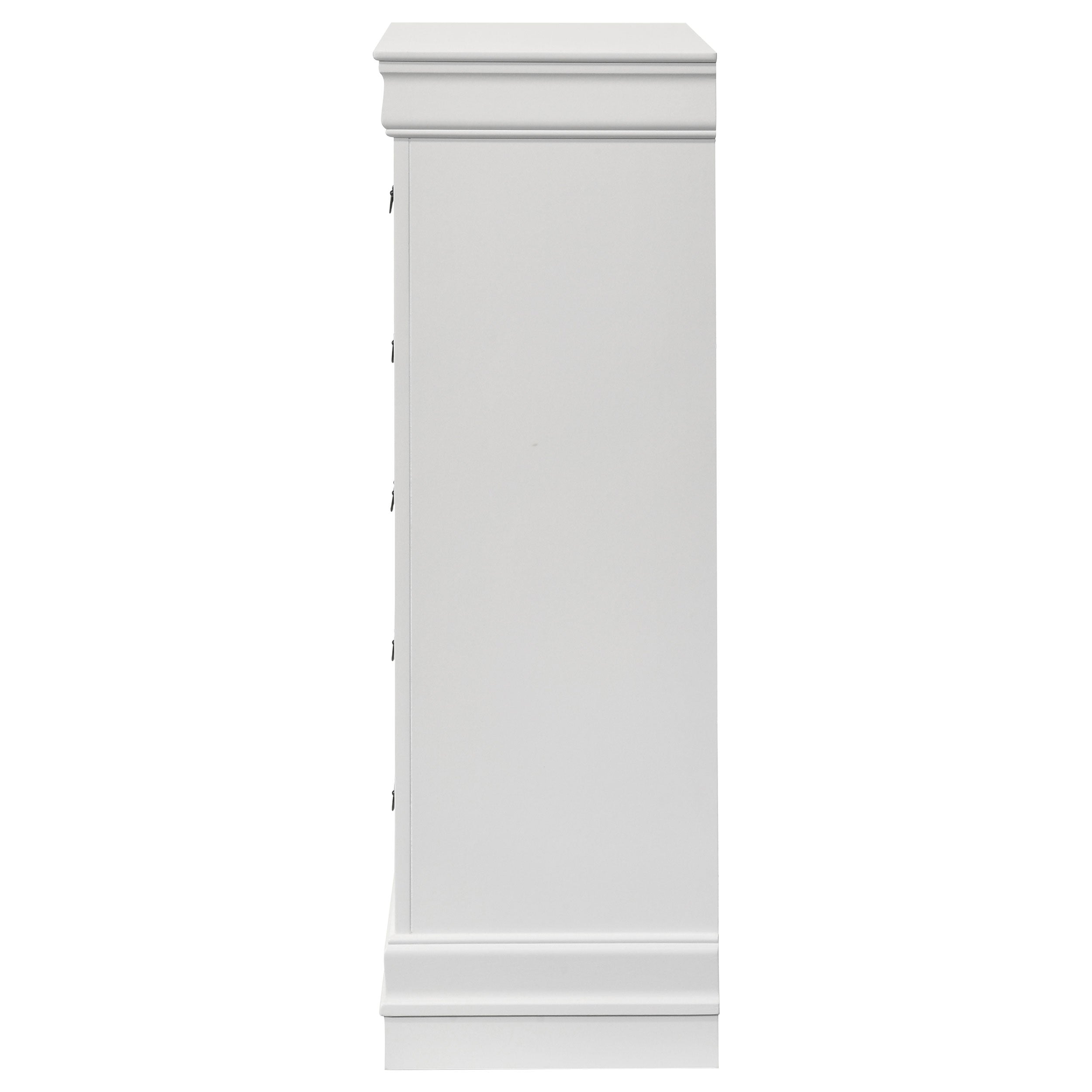 Louis Philippe 5-drawer Bedroom Chest White