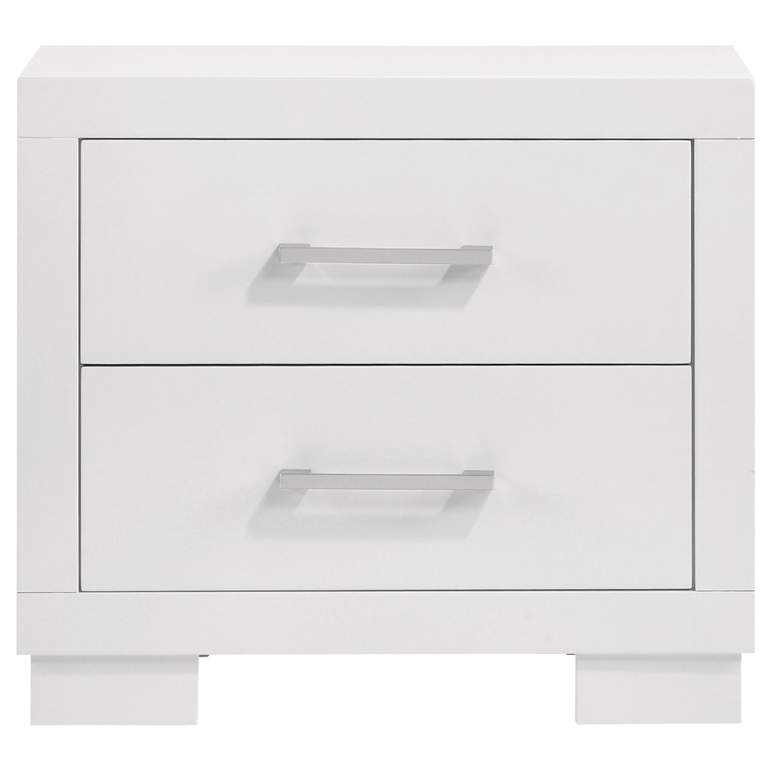 Jessica 4-piece Eastern King LED Bedroom Set Snow White