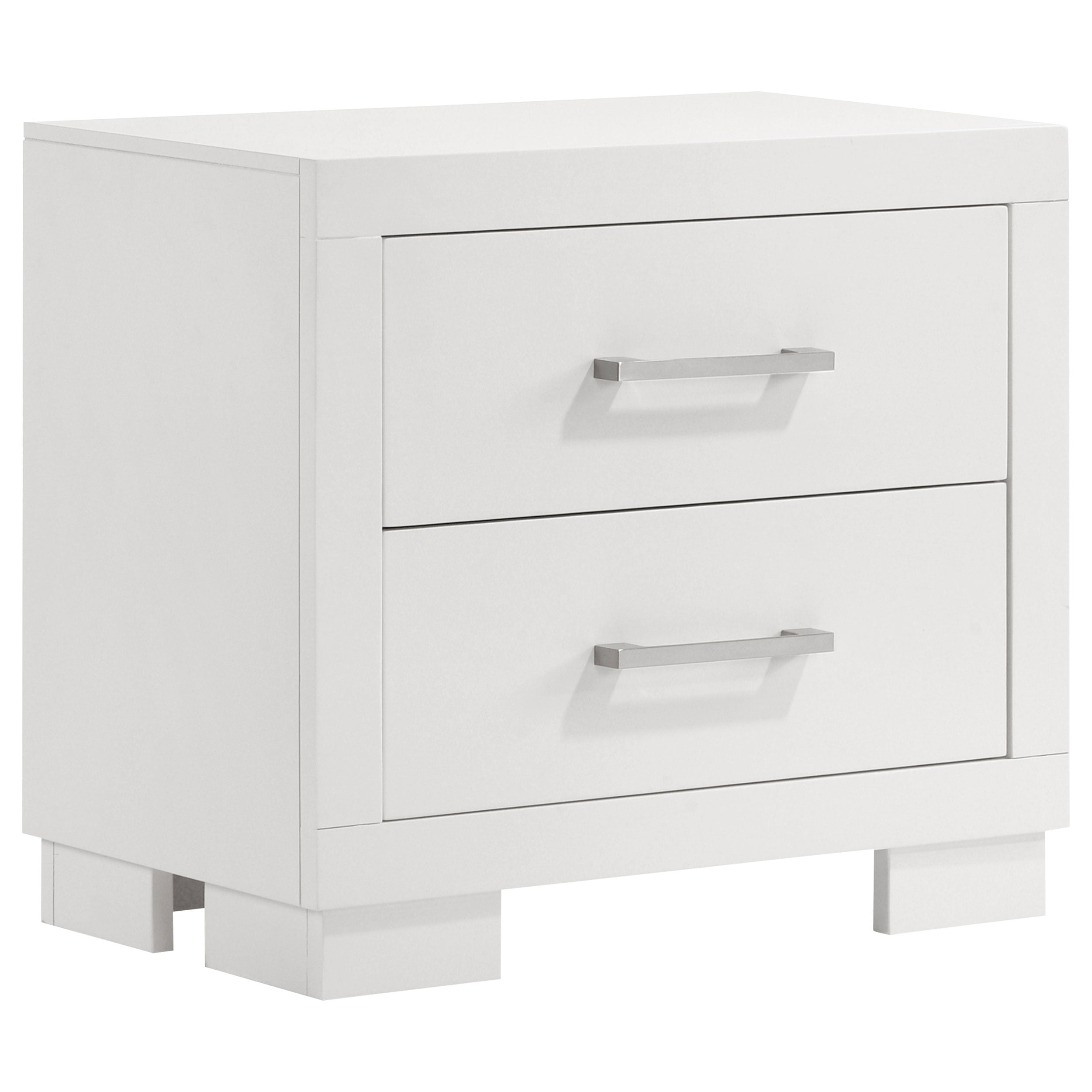 Dar Furniture - Coaster - Jessica 2-drawer Nightstand Snow White - 202992
