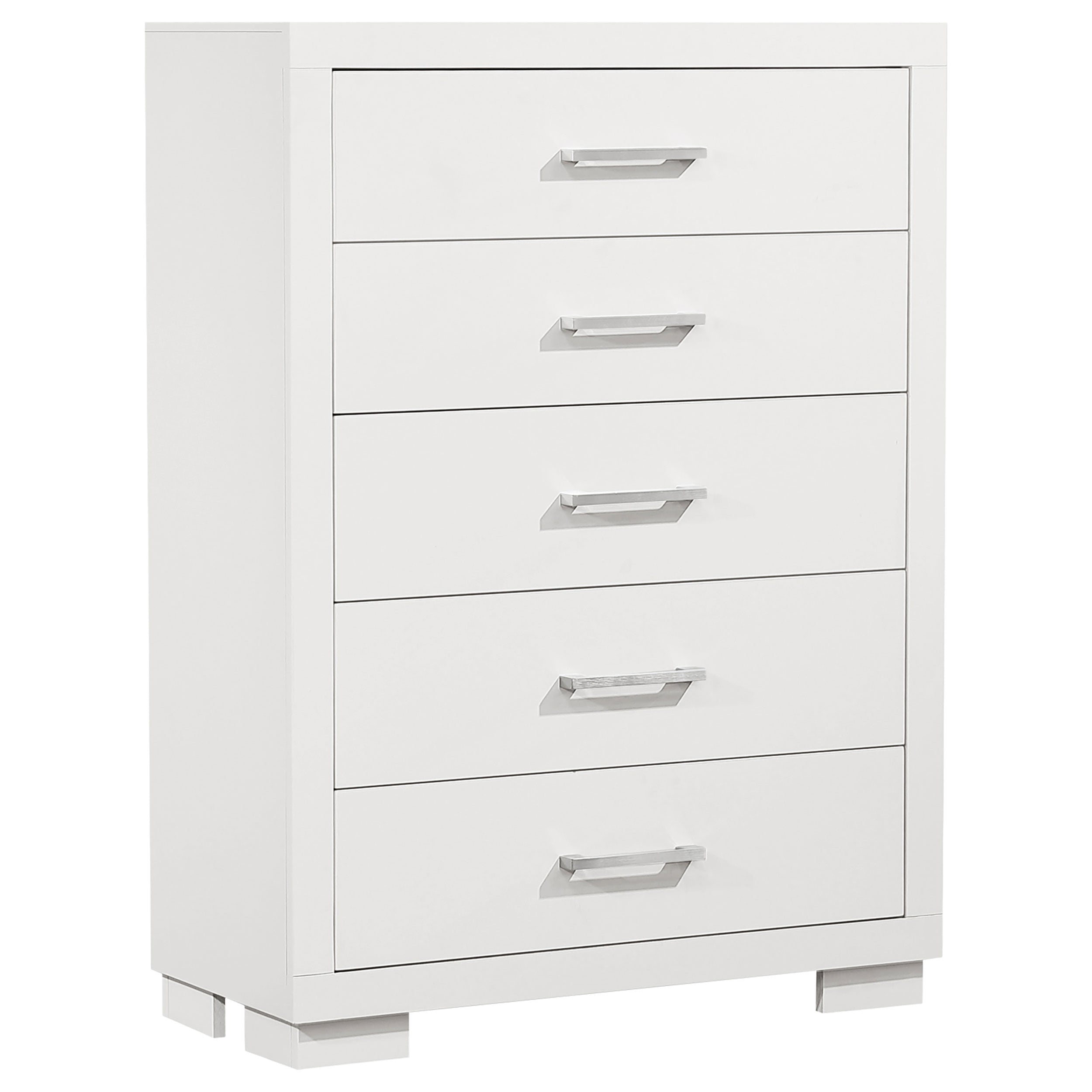Dar Furniture - Coaster - Jessica 5-drawer Bedroom Chest Snow White - 202995