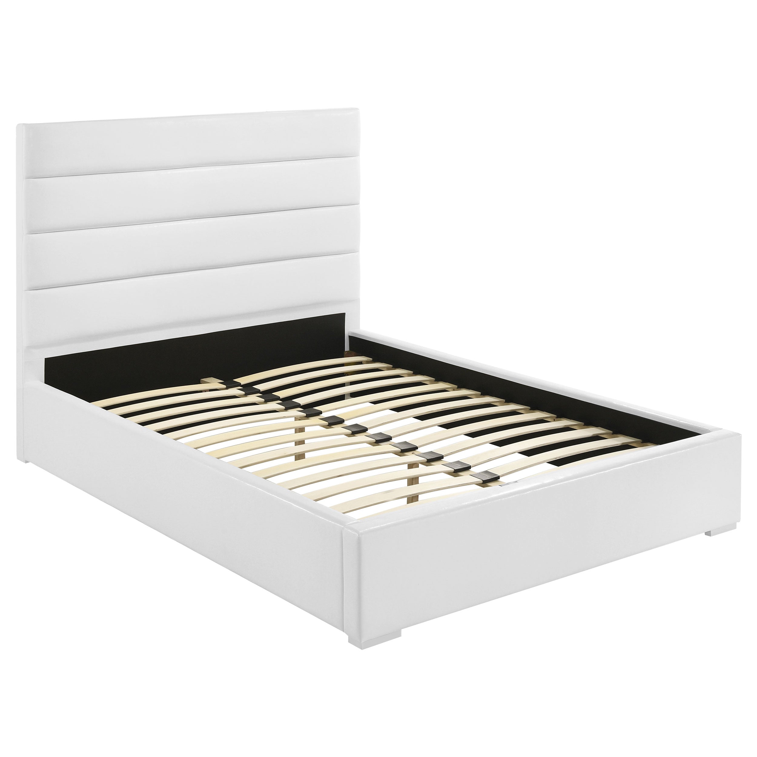 Dar Furniture - Coaster - Felicity 53-inch Upholstered Full Platform Bed White - 203511F