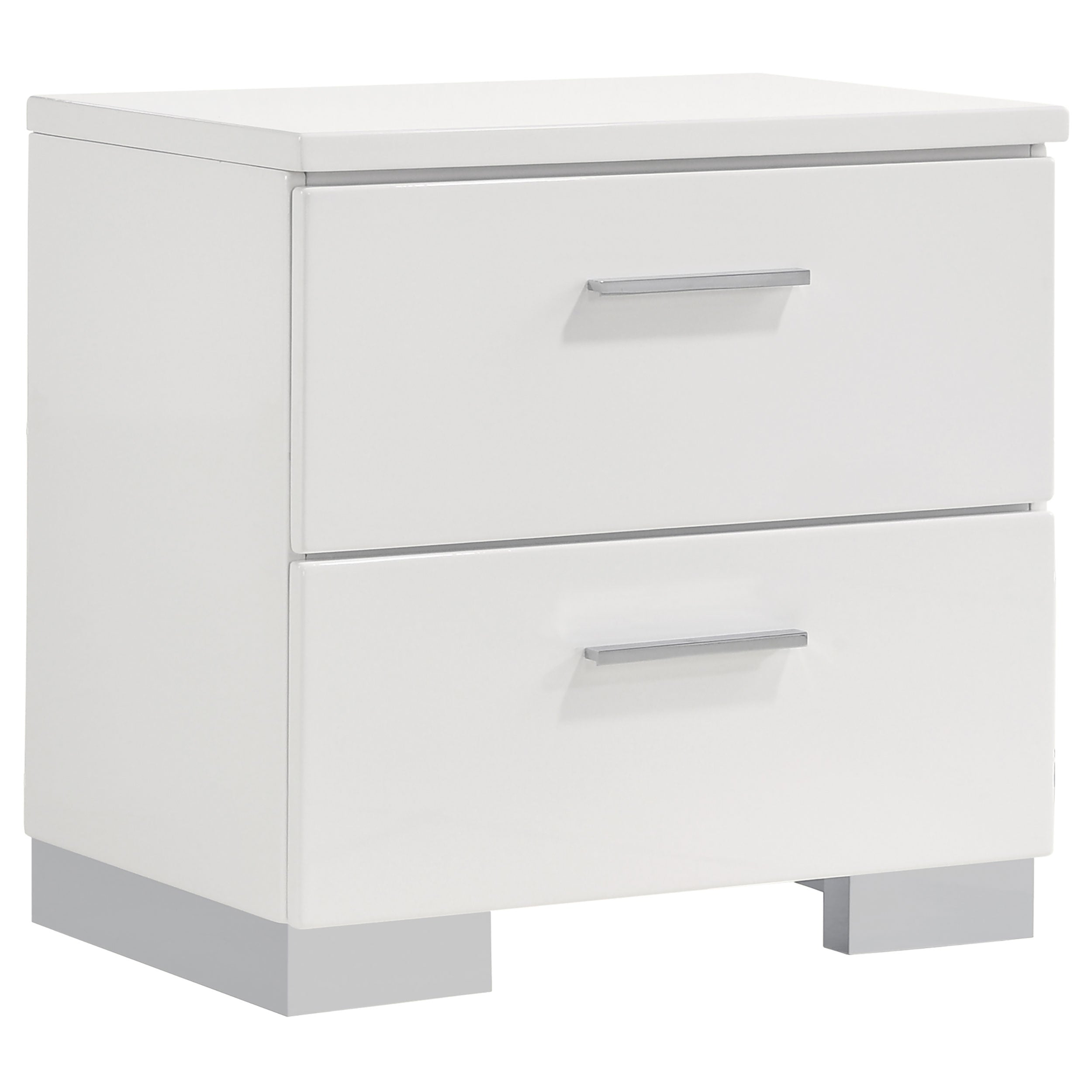 Felicity 4-piece California King Bedroom Set White High Gloss