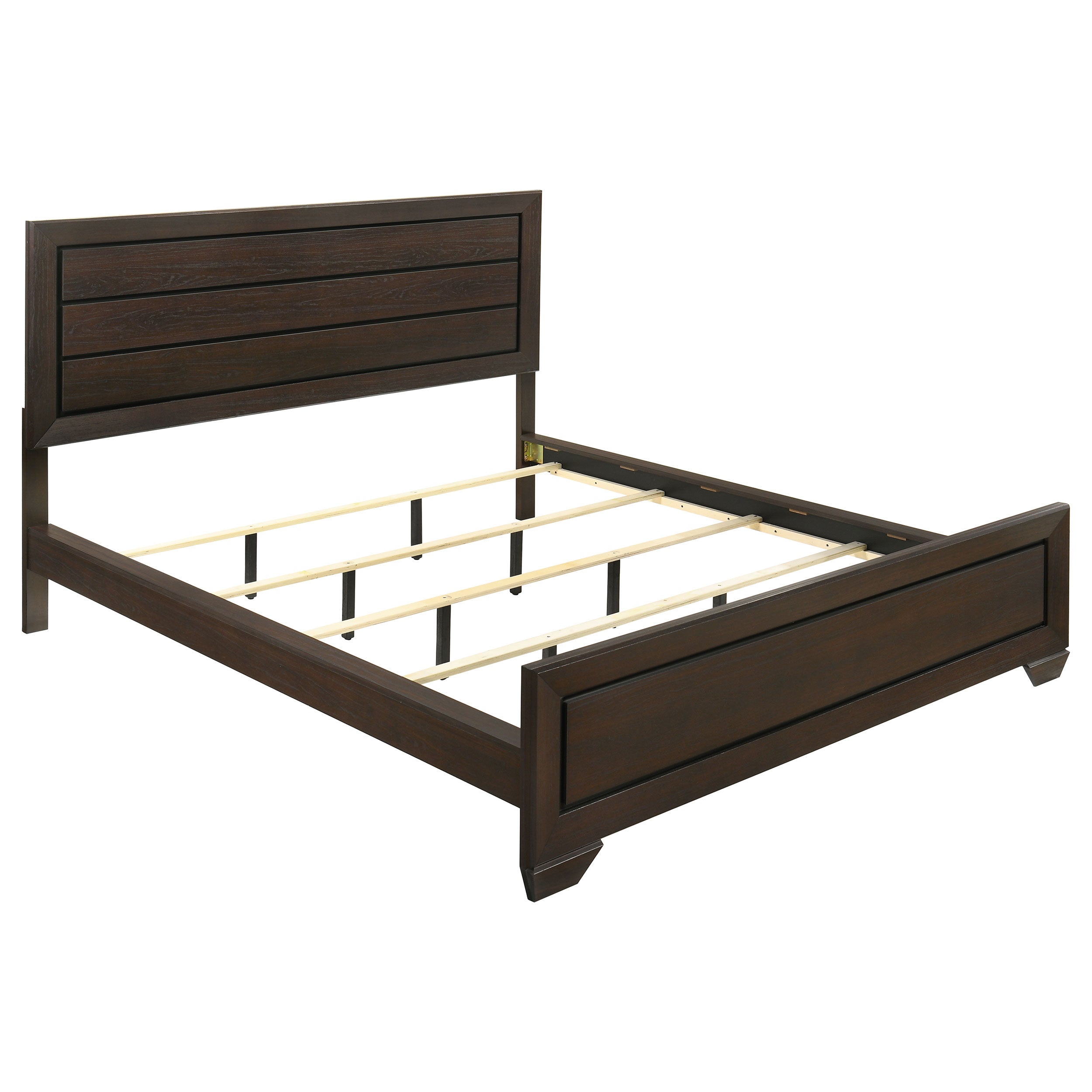Dar Furniture - Coaster - Kauffman Wood California King Panel Bed Dark Cocoa - 204391KW