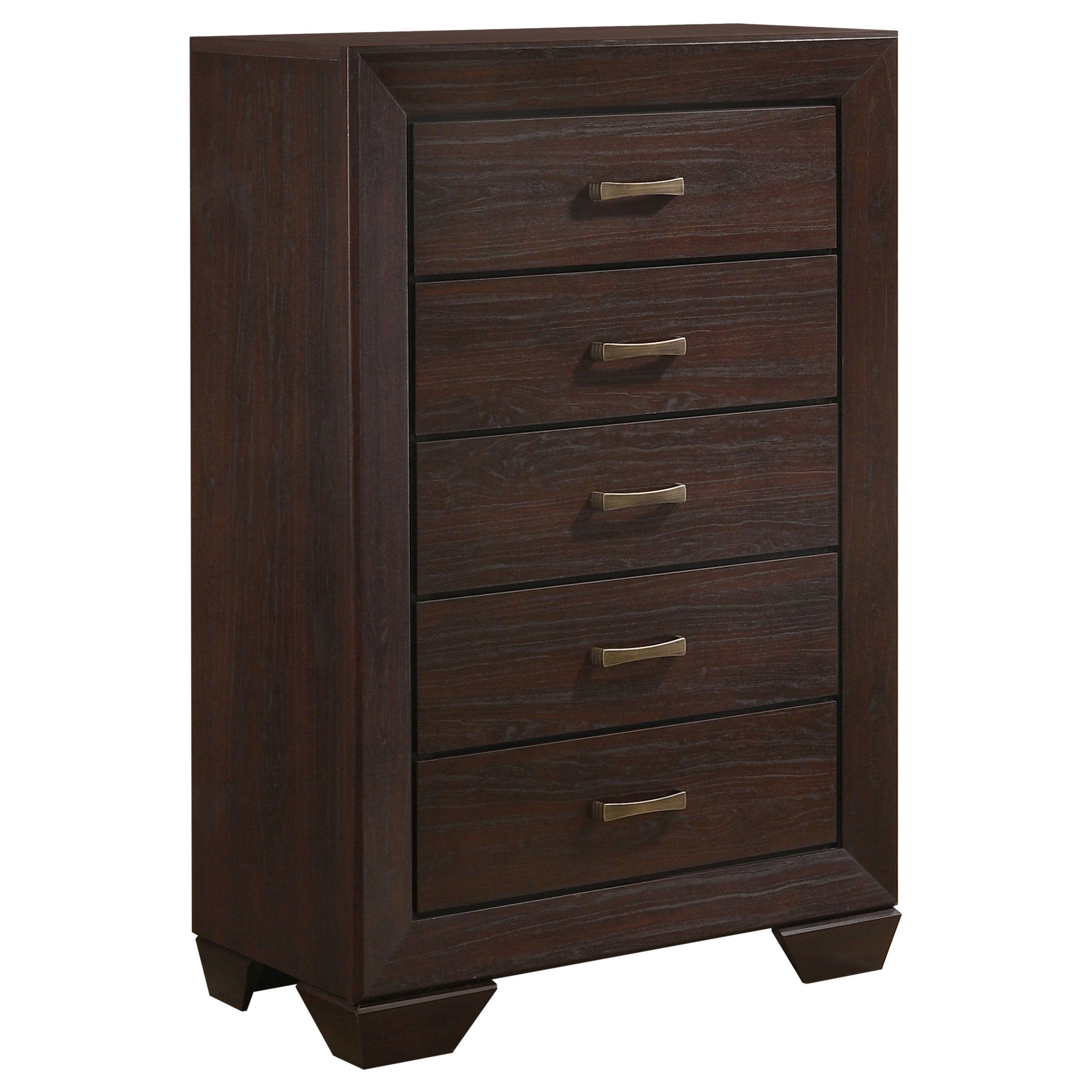 Dar Furniture - Coaster - Kauffman 5-drawer Bedroom Chest Dark Cocoa - 204395