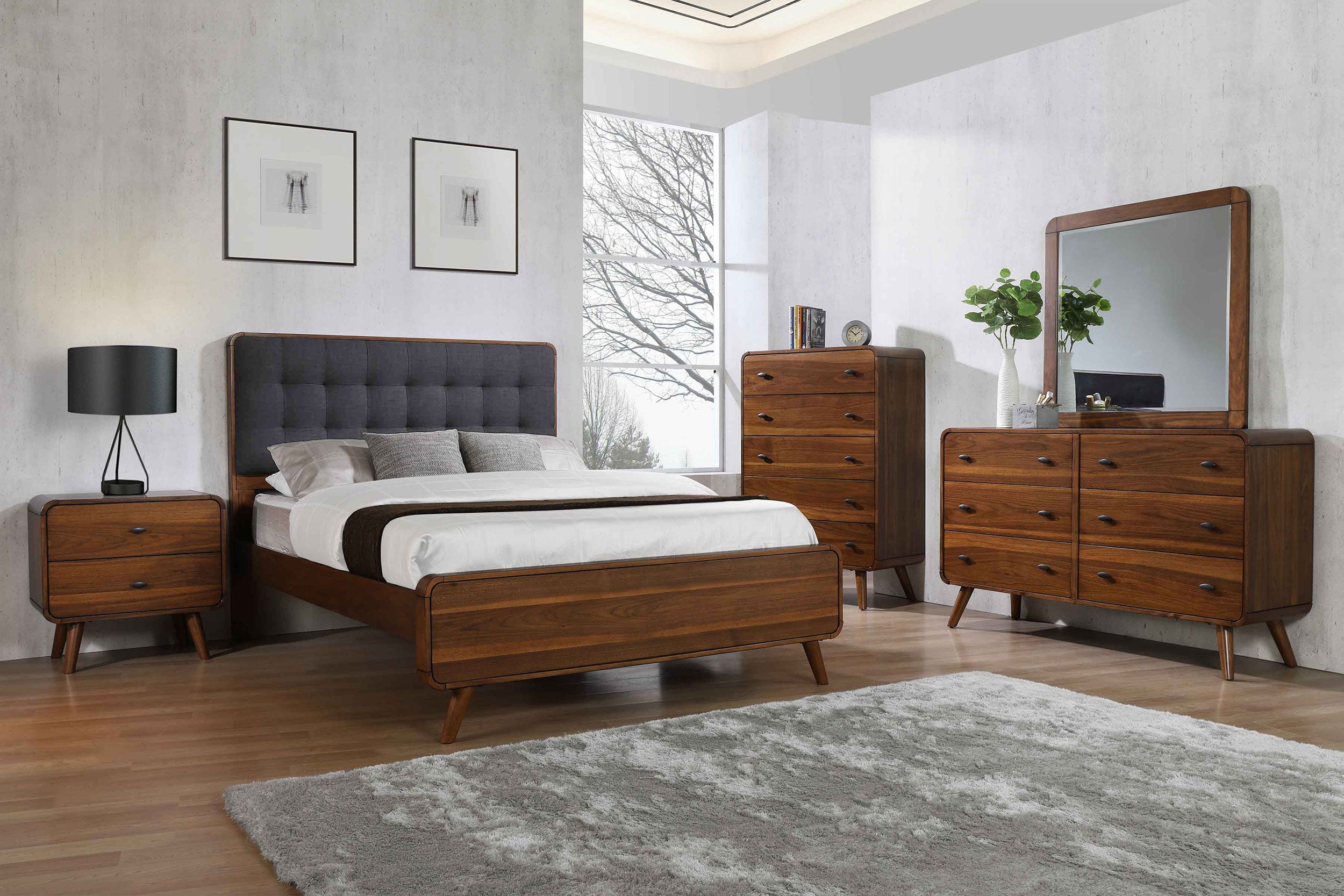 Dar Furniture - Coaster - Robyn 5-piece Full Bedroom Set Dark Walnut - 205131F-S5