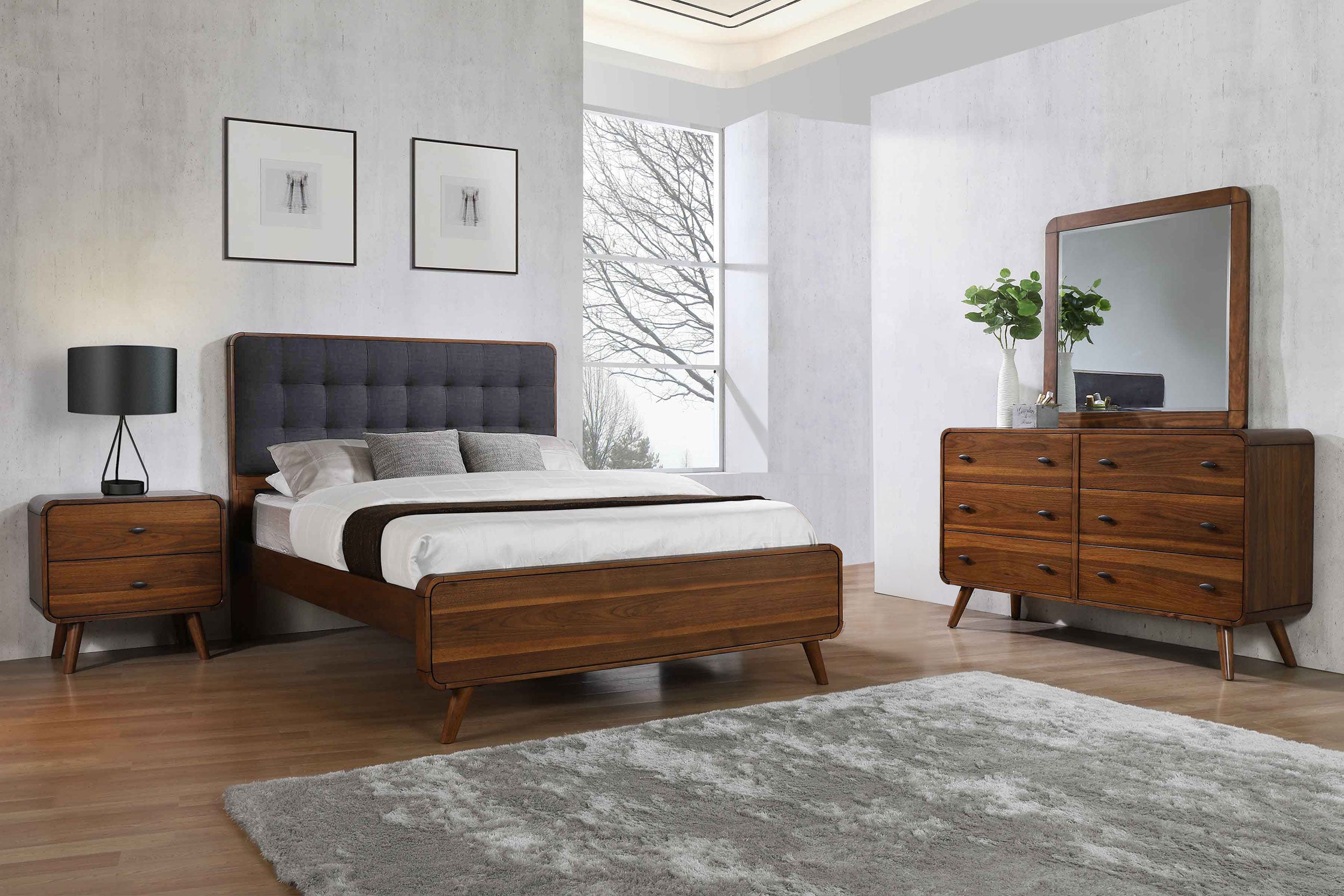 Dar Furniture - Coaster - Robyn 4-piece Queen Bedroom Set Dark Walnut - 205131Q-S4