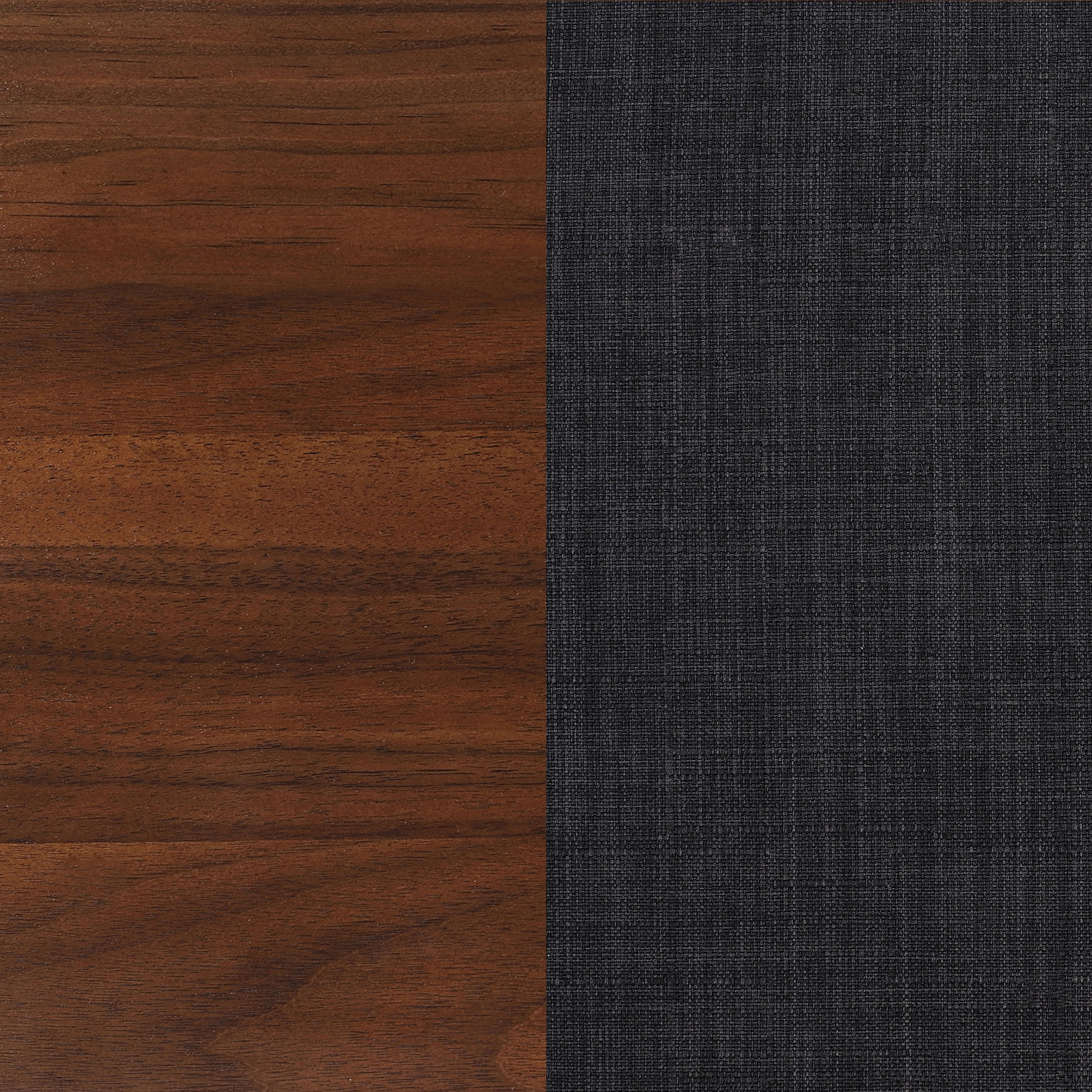 Robyn Wood Queen Platform Bed Dark Walnut