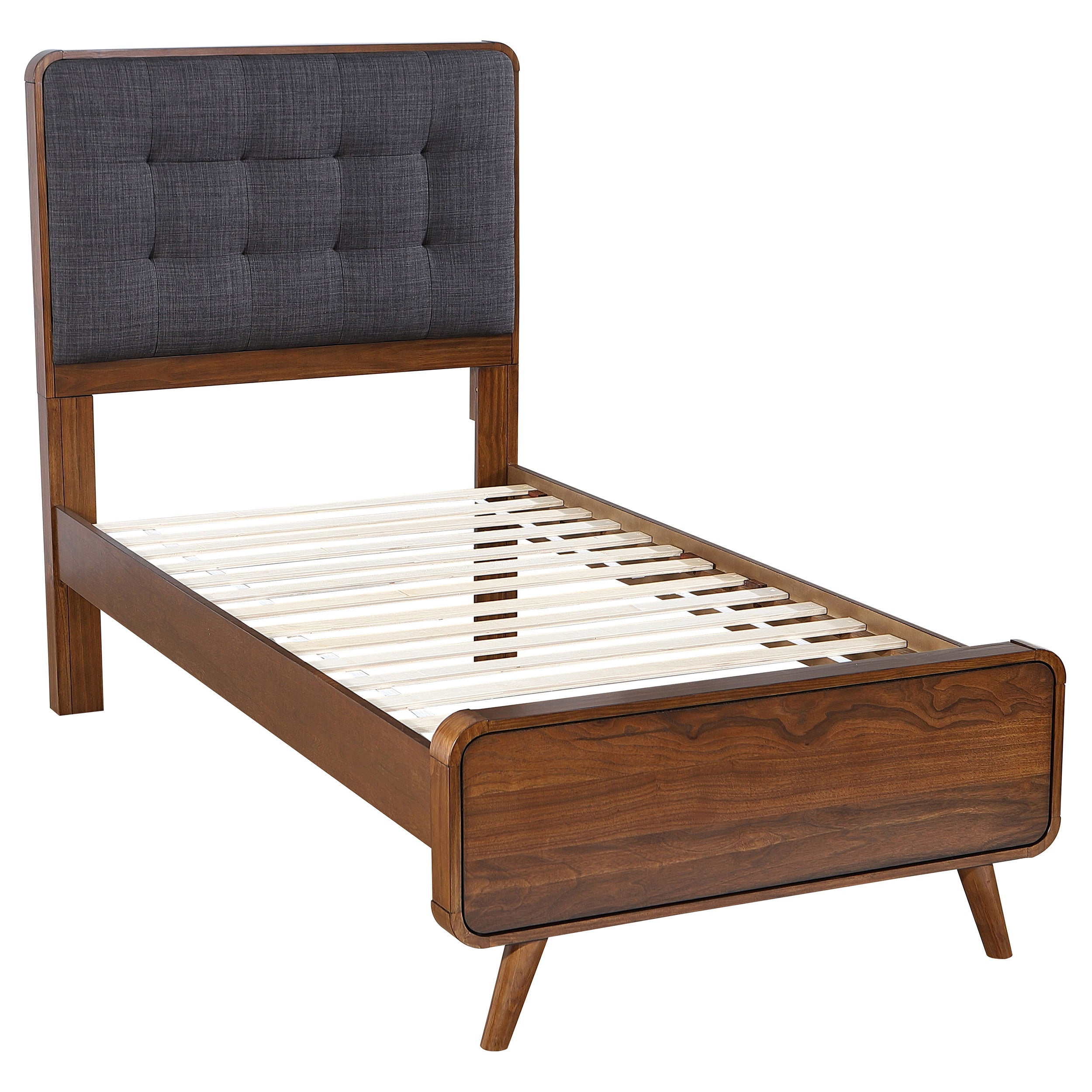 Dar Furniture - Coaster - Robyn Wood Twin Platform Bed Dark Walnut - 205131T