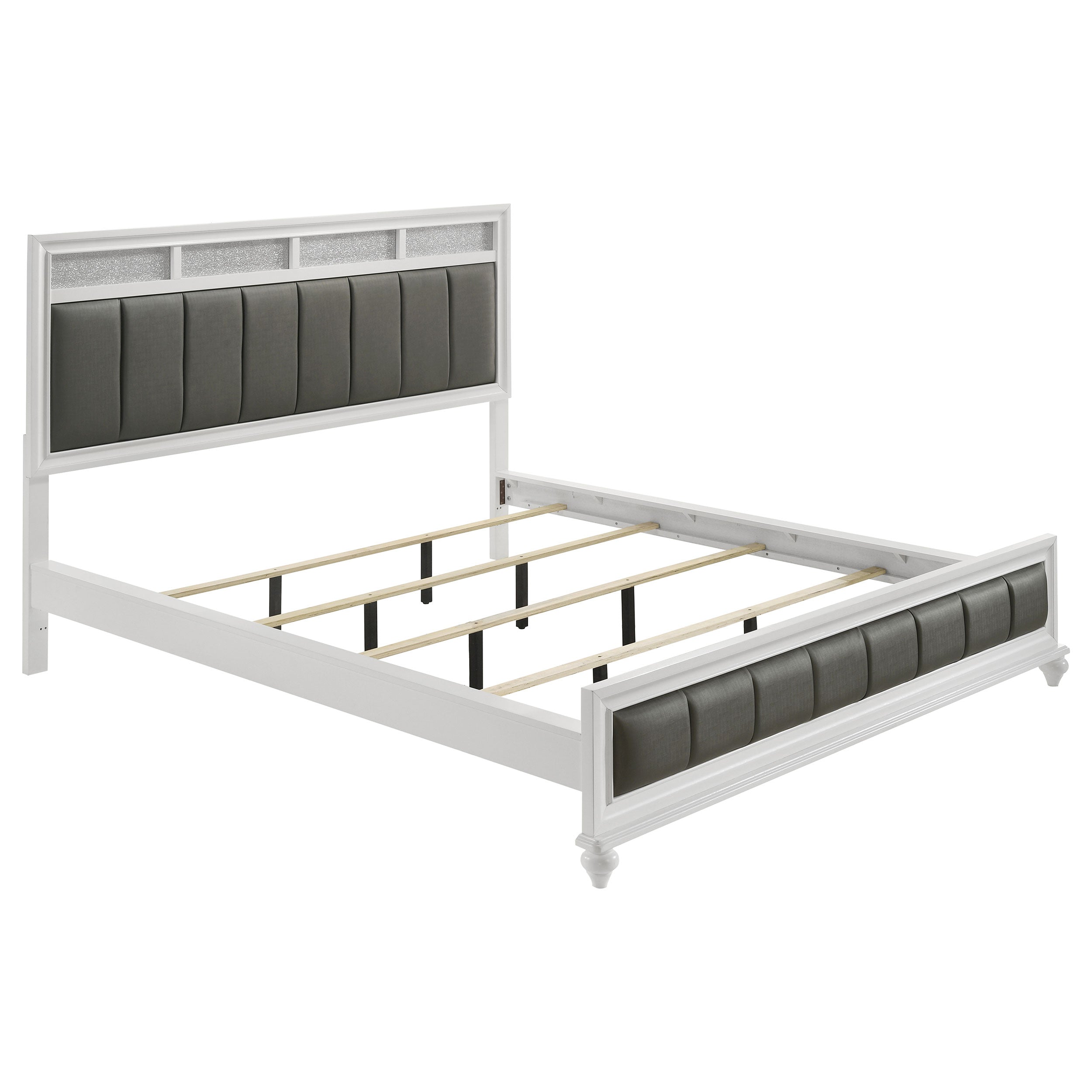 Dar Furniture - Coaster - Barzini Wood California King Panel Bed White - 205891KW