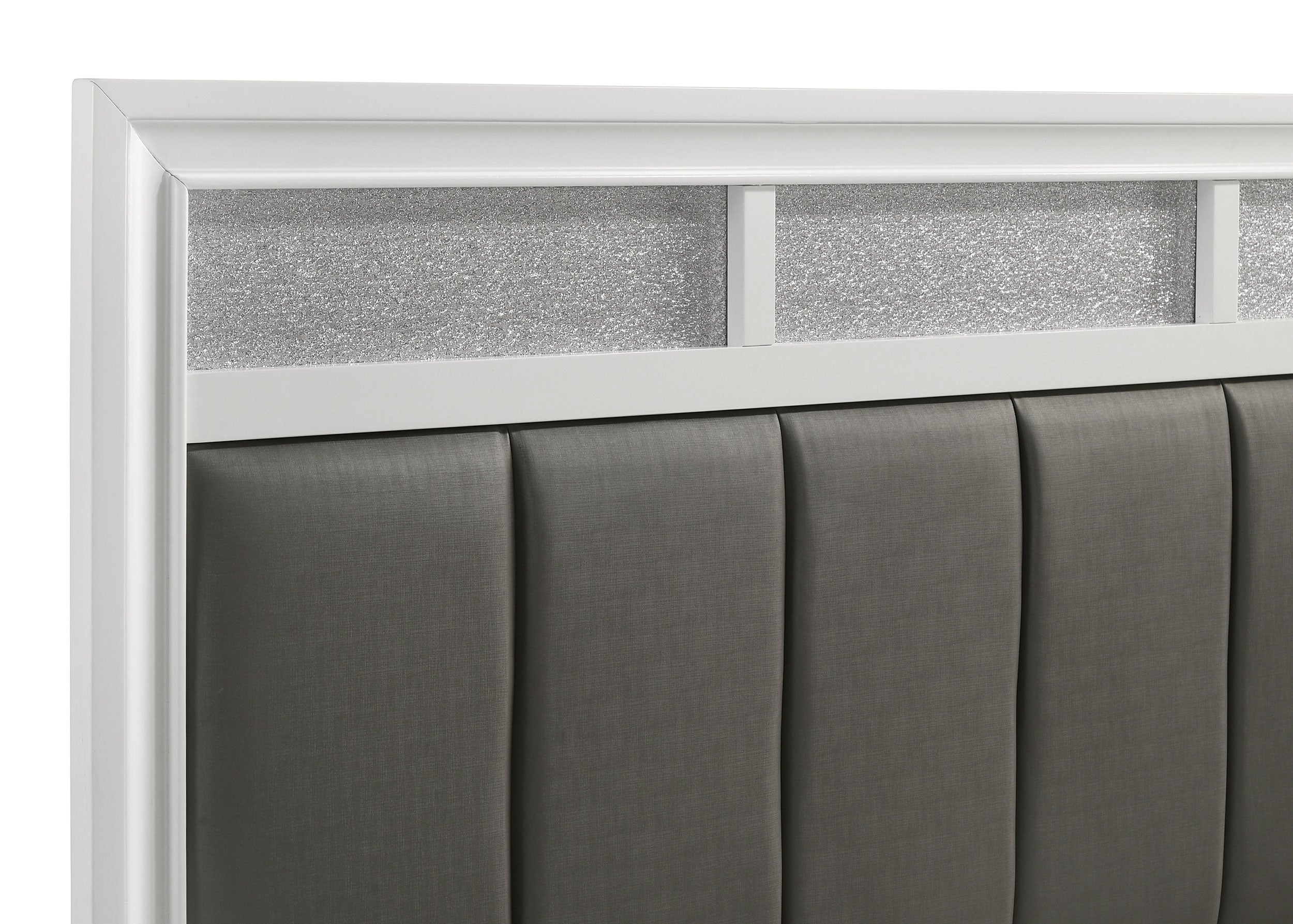 Barzini Wood Queen Panel Bed White
