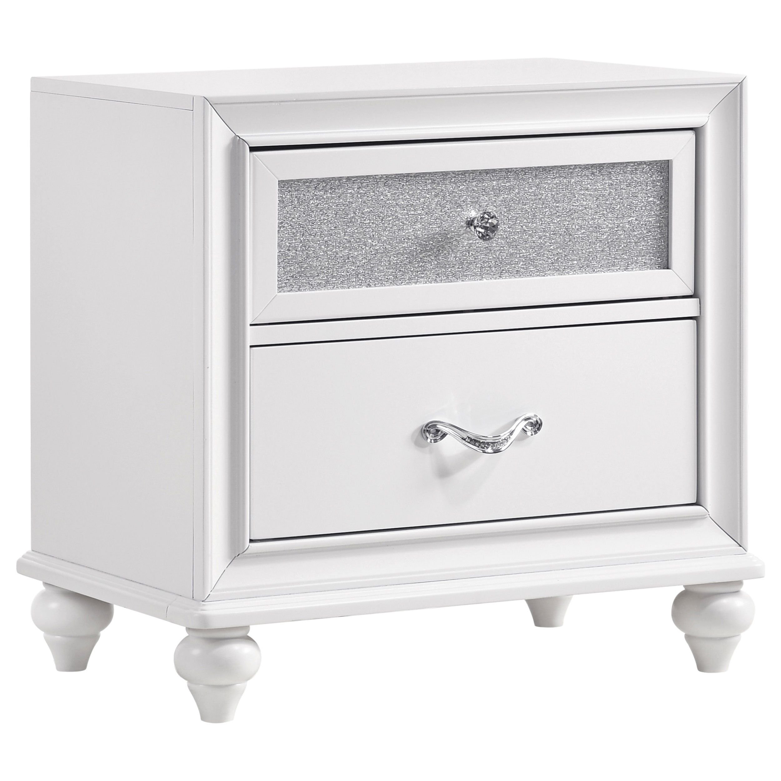 Dar Furniture - Coaster - Barzini 2-drawer Nightstand White - 205892