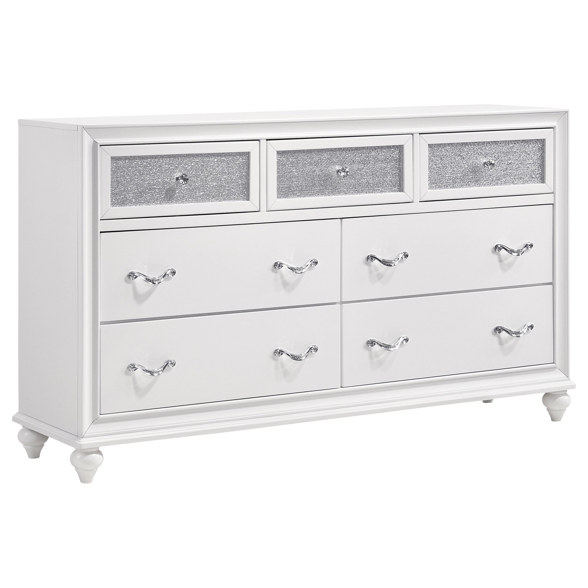 Dar Furniture - Coaster - Barzini 7-drawer Dresser White - 205893