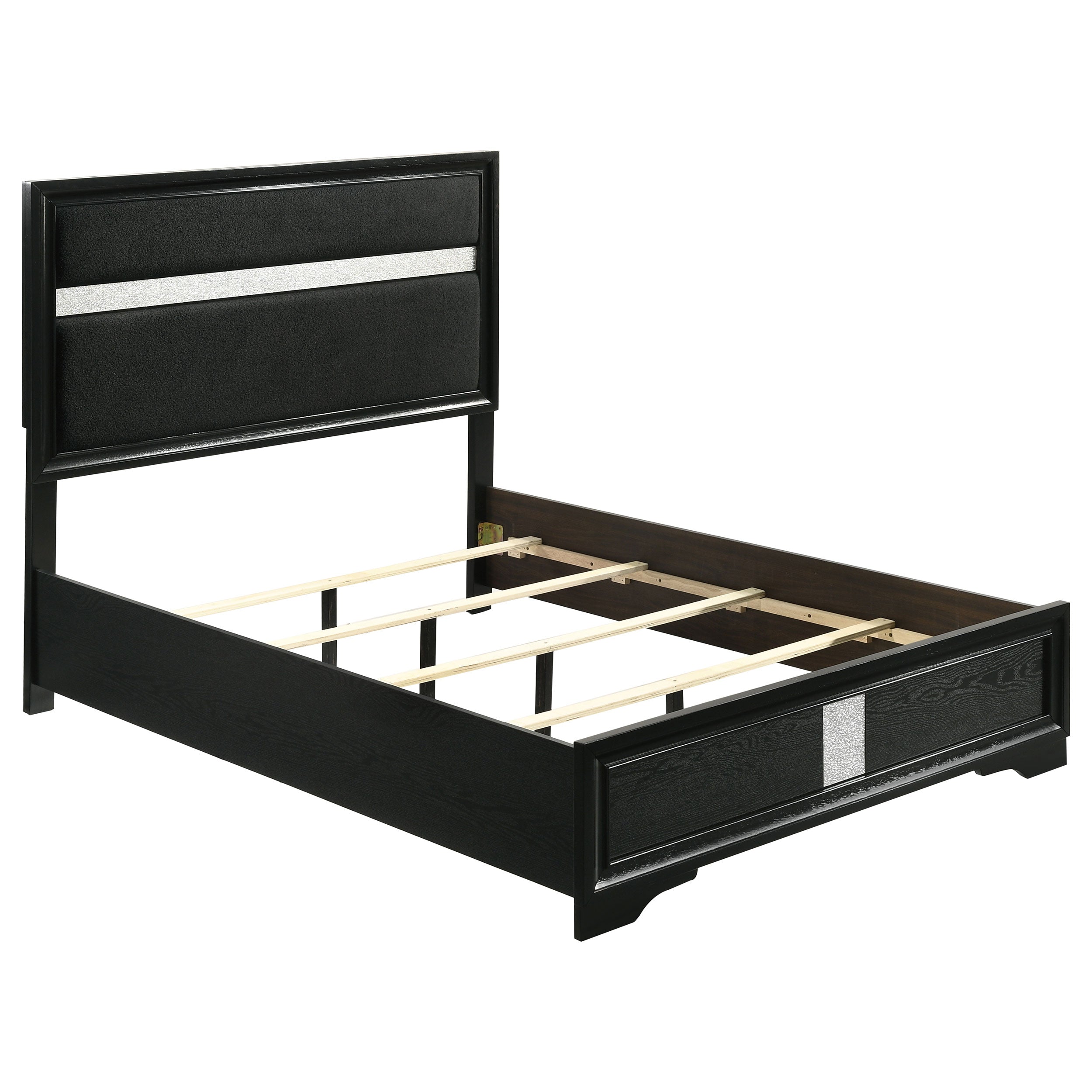 Dar Furniture - Coaster - Miranda 54-inch Upholstered Full Panel Bed Black - 206360F