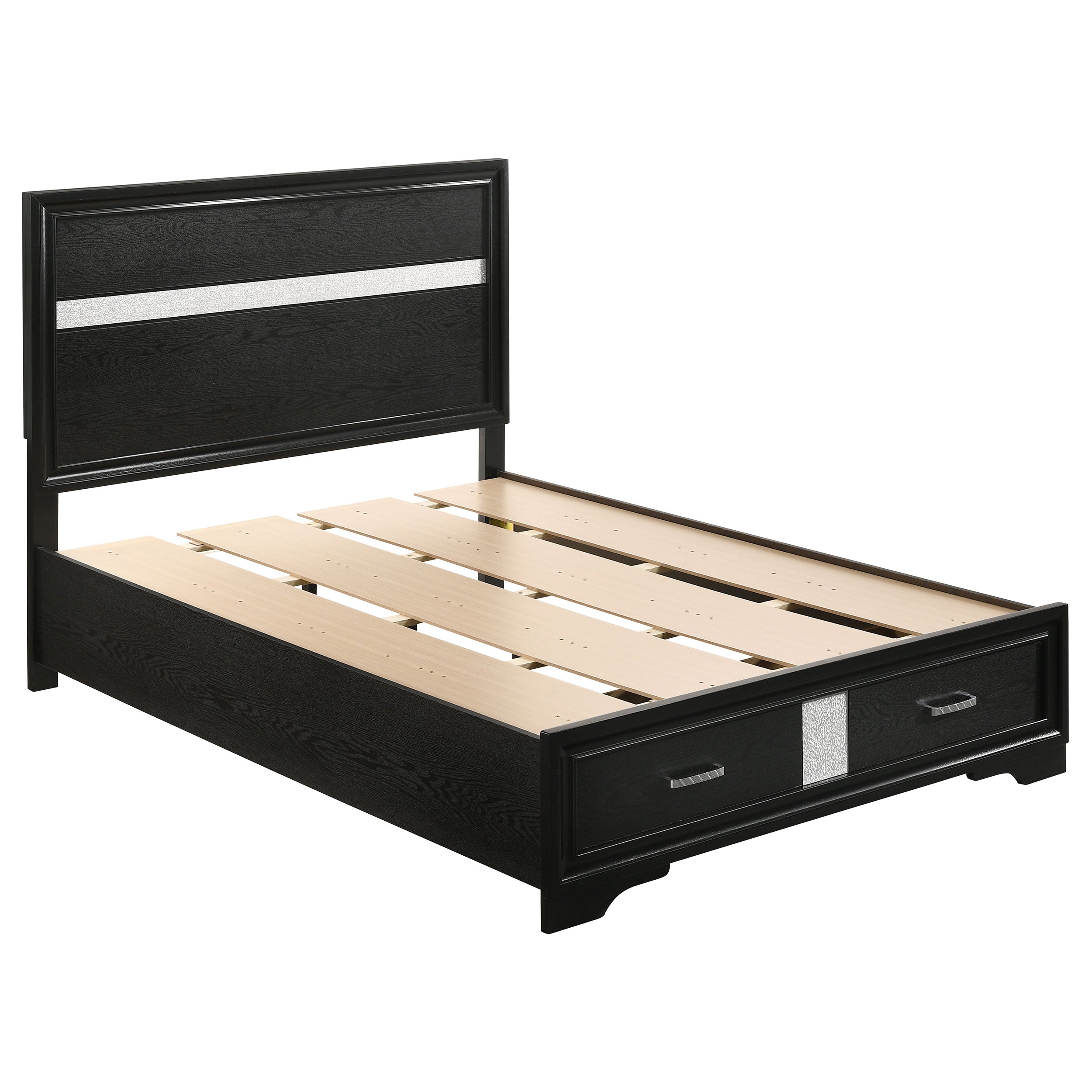 Dar Furniture - Coaster - Miranda 51-inch Wood Full Storage Panel Bed Black - 206361F