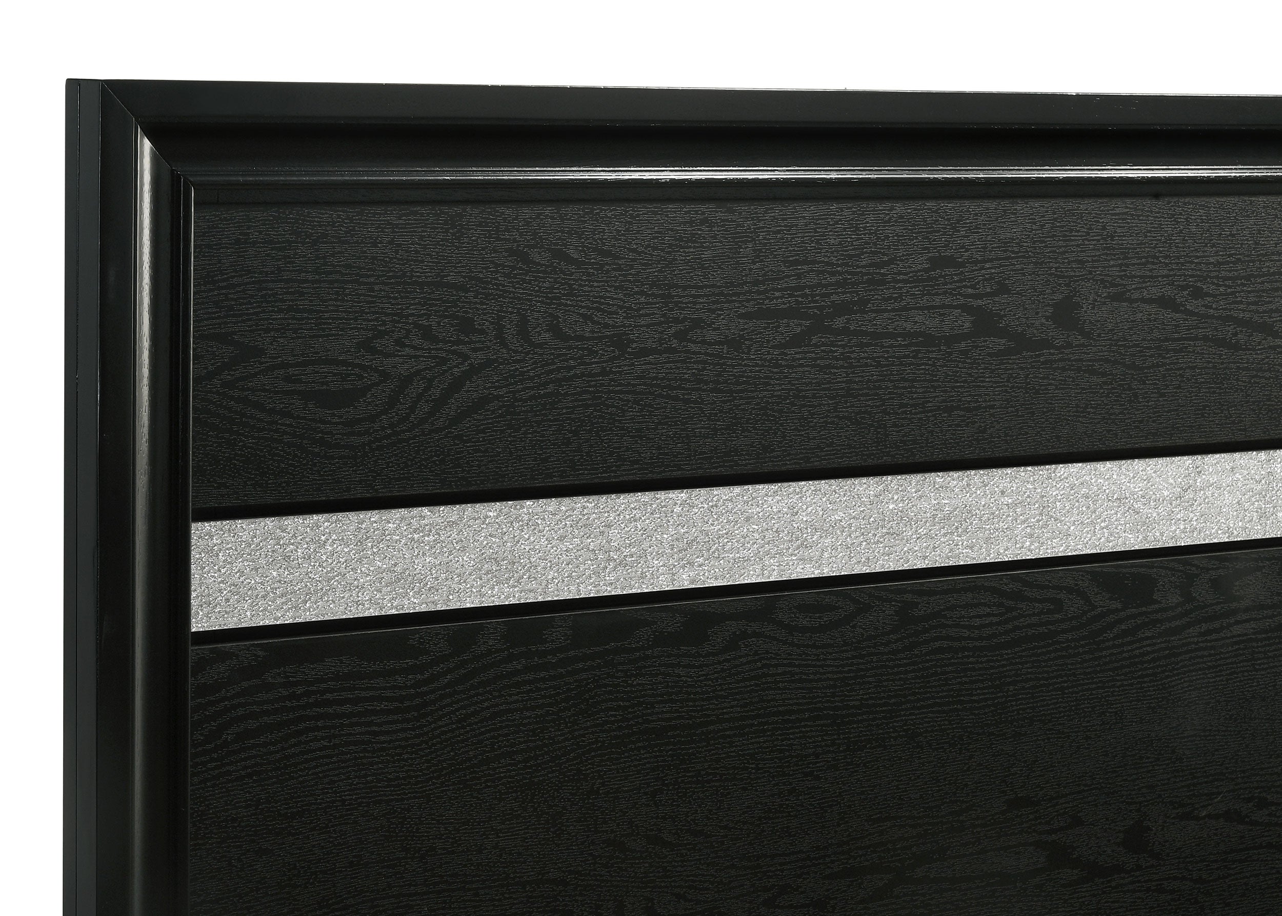 Miranda 51-inch Wood Twin Storage Panel Bed Black