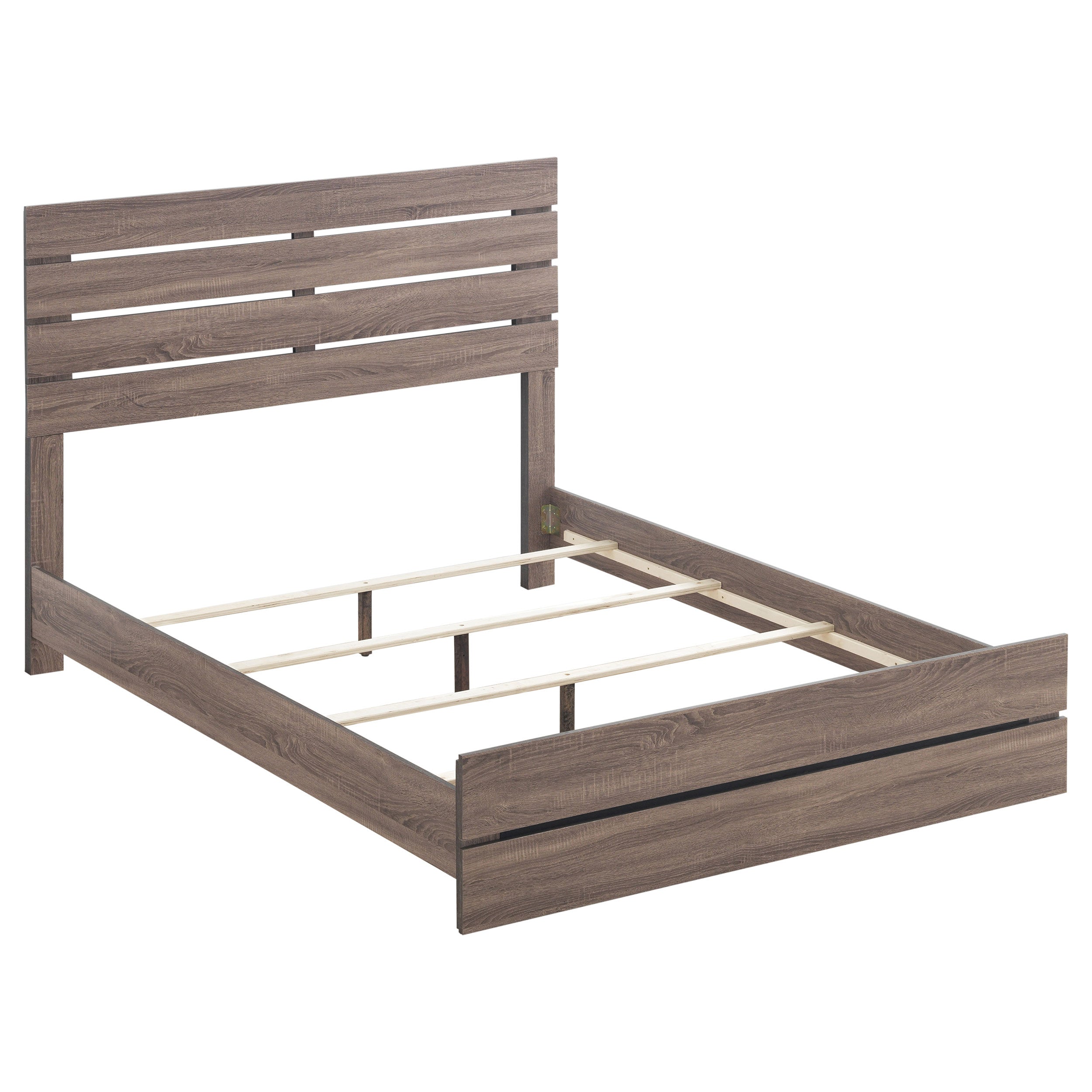 Dar Furniture - Coaster - Brantford Wood Eastern King Panel Bed Barrel Oak - 207041KE
