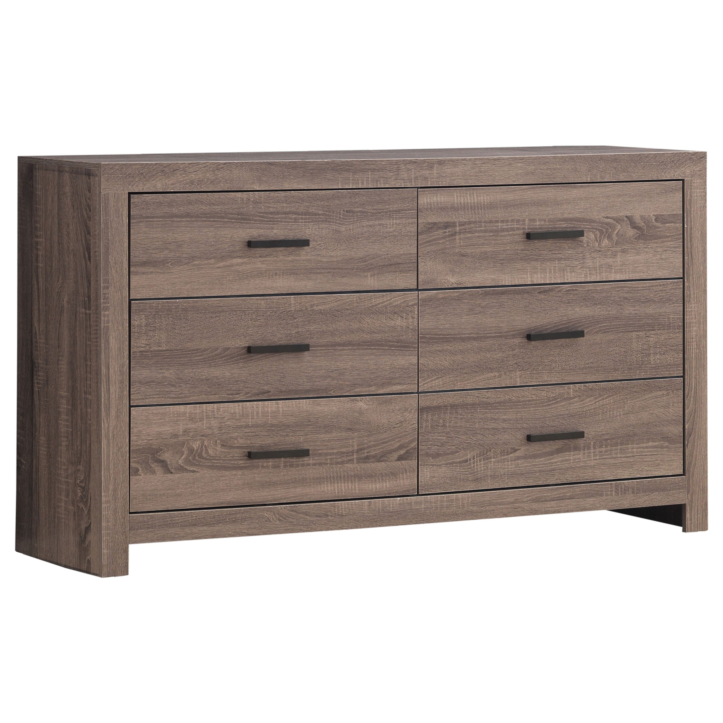 Dar Furniture - Coaster - Brantford 6-drawer Dresser Barrel Oak - 207043