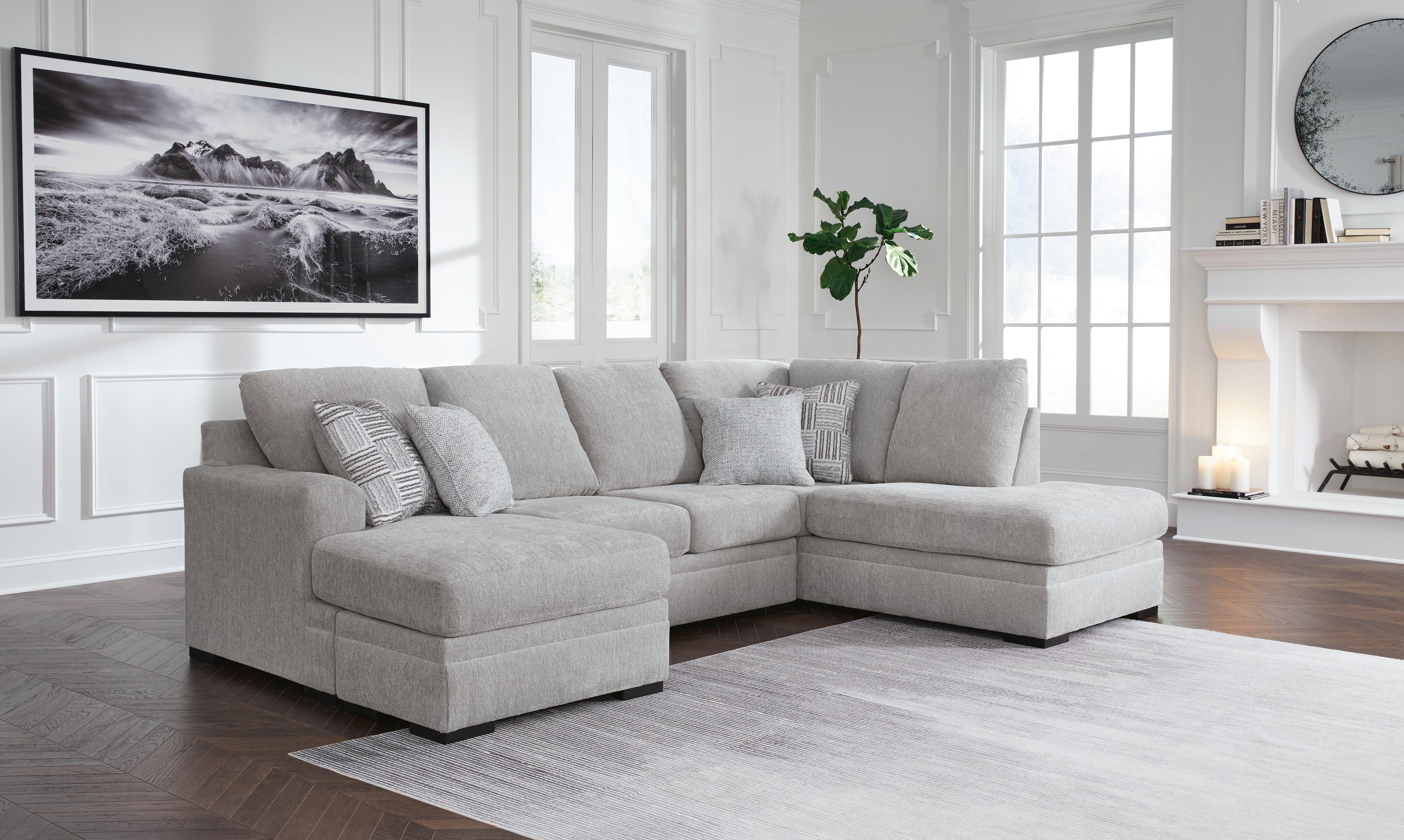 Dar Furniture - Ashley Furniture - Gabyleigh 2-Piece Sectional with Chaise - LAF 2-Piece Sectional with Chaise / Nickel - 20904S1