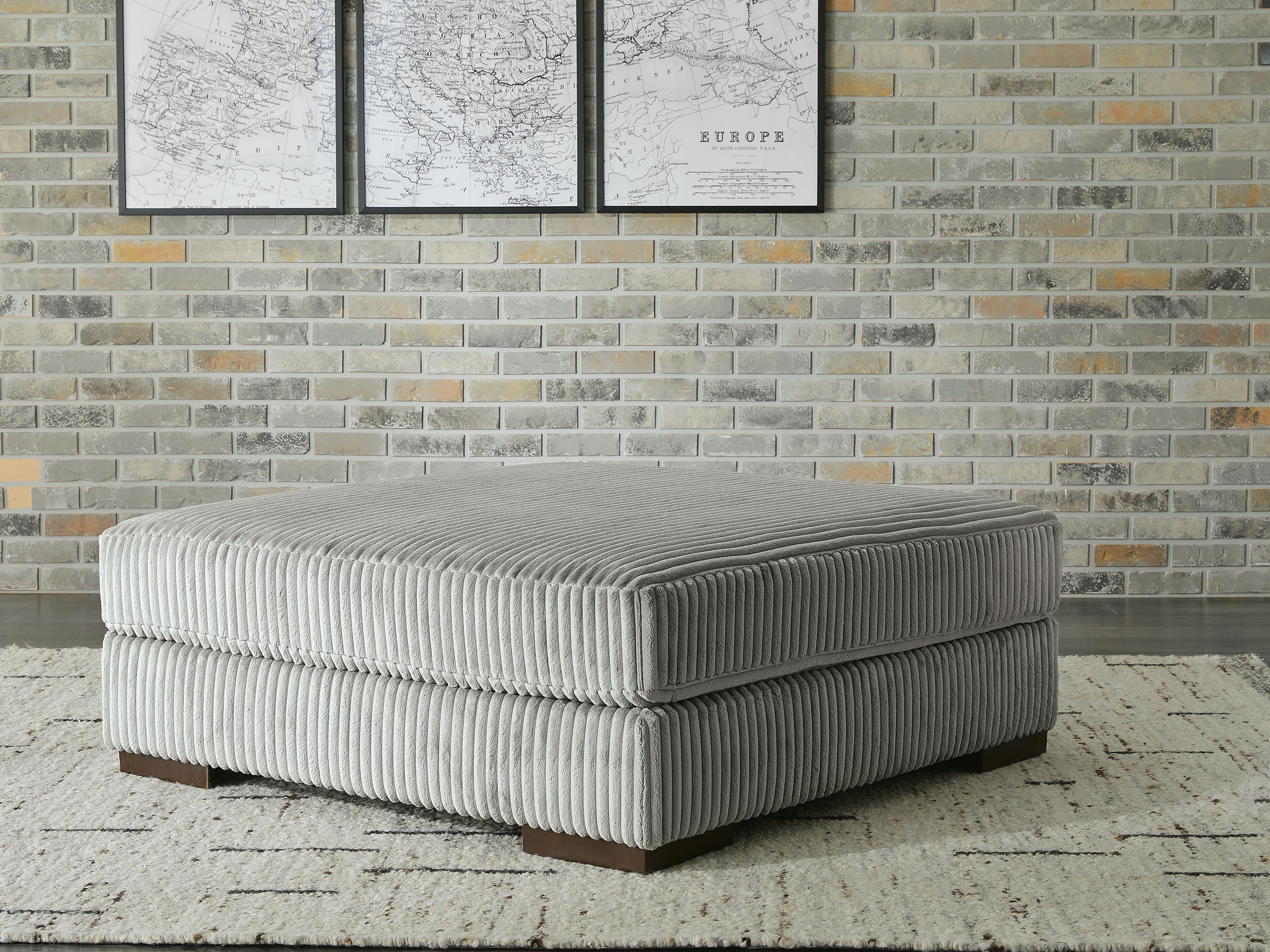 Dar Furniture - Ashley Furniture - Lindyn Oversized Accent Ottoman - Oversized Accent Ottoman / Fog - 2110508