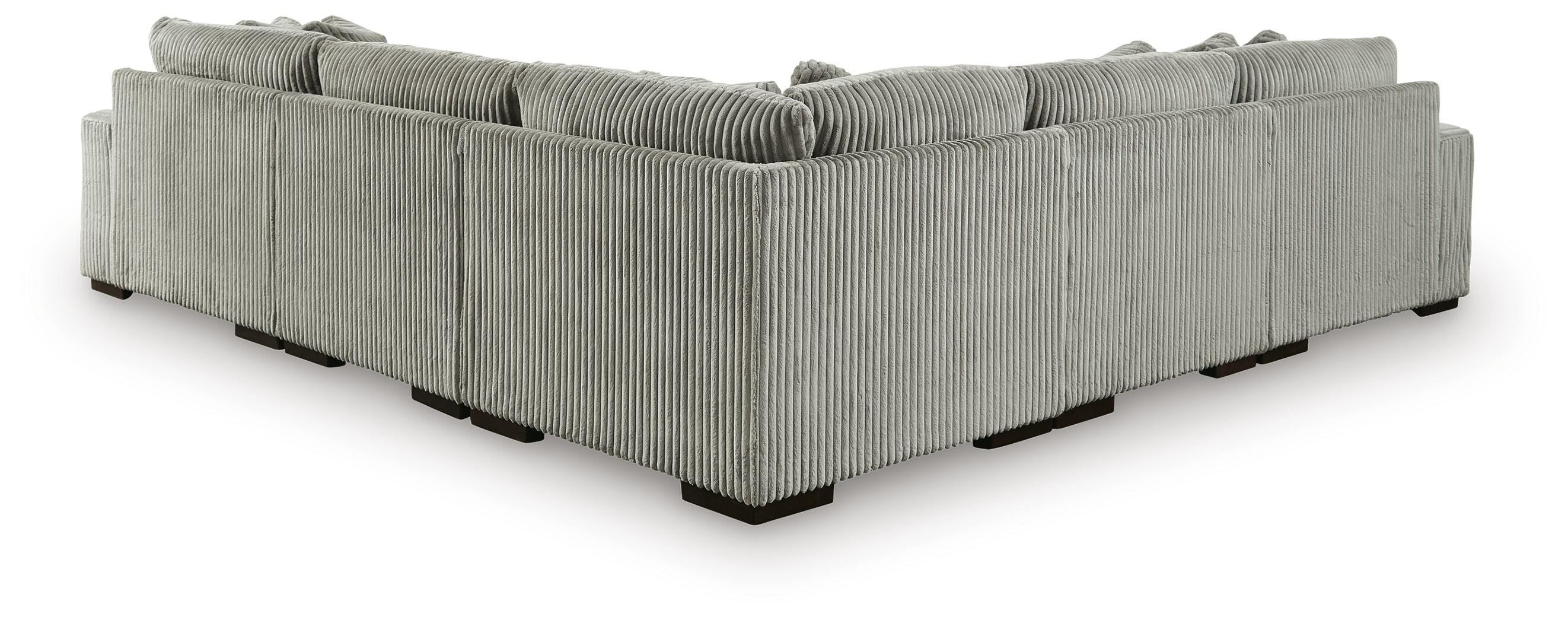 Dar Furniture - Ashley Furniture - Lindyn 5-Piece Sectional with Chaise - RAF 5-Piece Sectional with Chaise / Fog - 21105S7