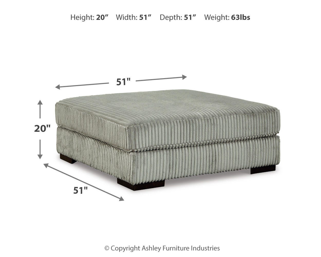 Lindyn Oversized Accent Ottoman